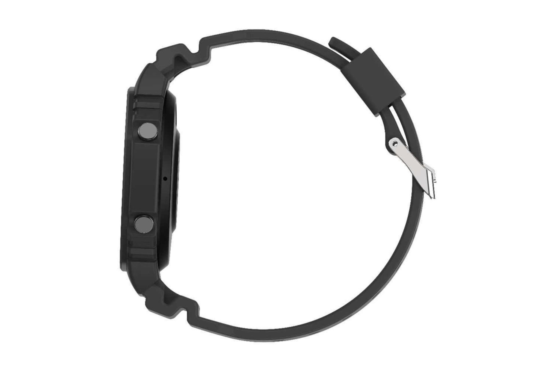 ساعت هوشمند گرین لیون Green Lion G-Sports مشکی از نمای جانبی