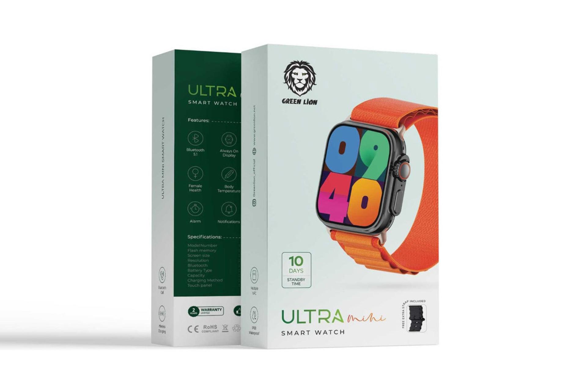 جعبه ساعت هوشمند گرین لیون Green Lion Ultra Mini مشکی