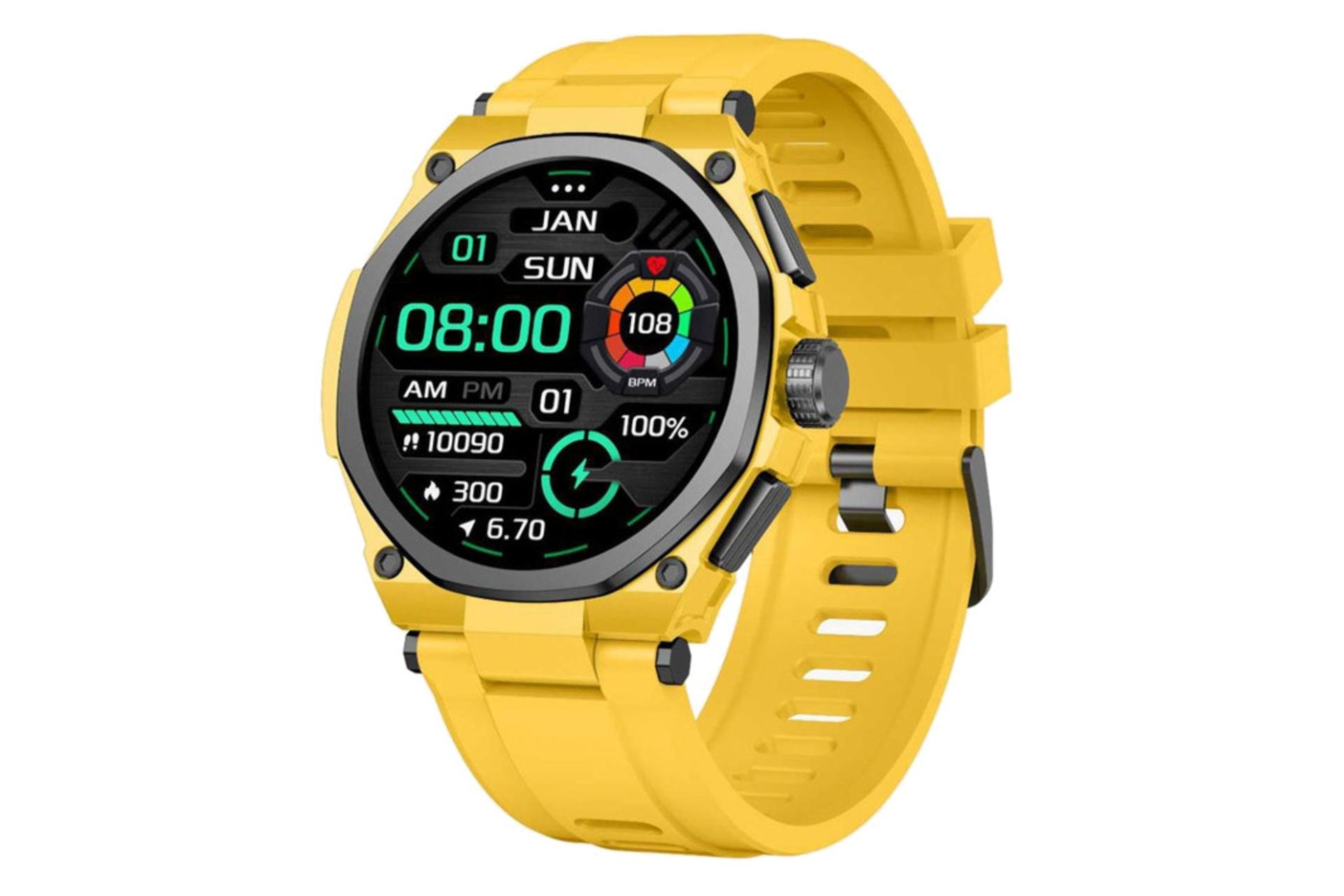 ساعت هوشمند گرین لیون Green Lion Grand Smart زرد