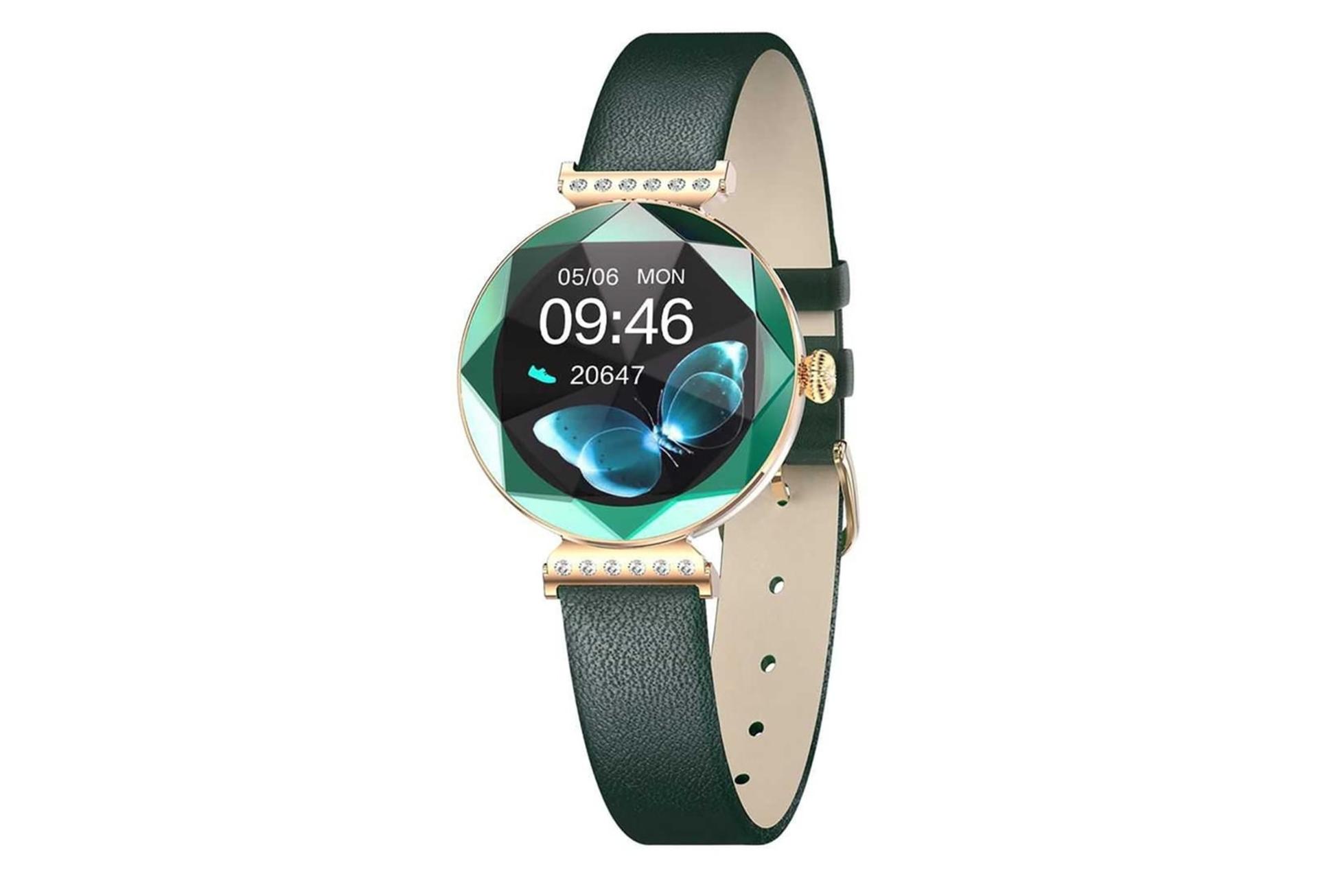 ساعت هوشمند گرین لیون Green Lion Swarovski سبز