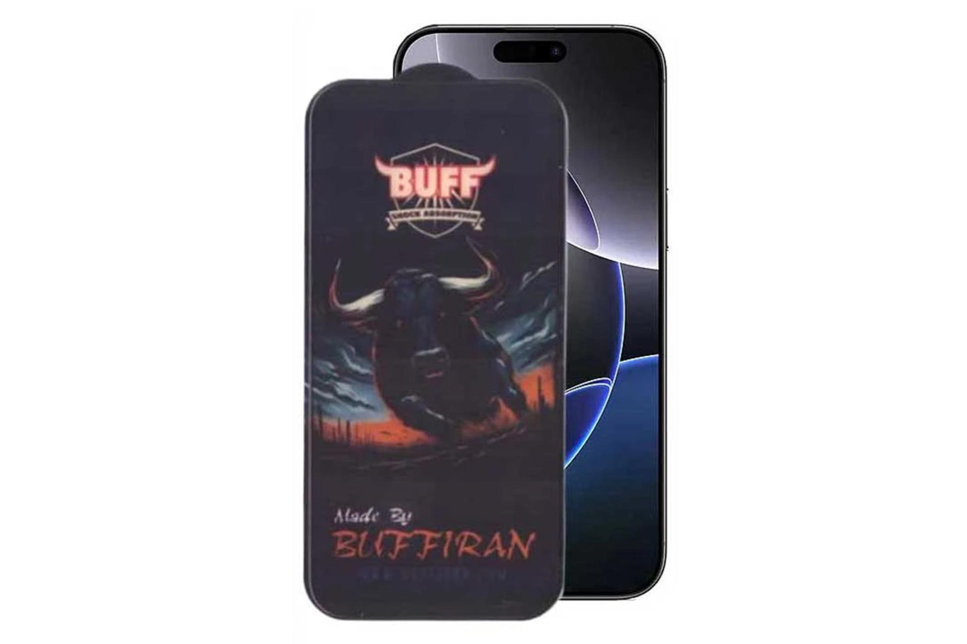 شفافیت محافظ صفحه نمایش گوشی بوف مدل BullRun Buffer مناسب اپل iPhone 16 Pro Max