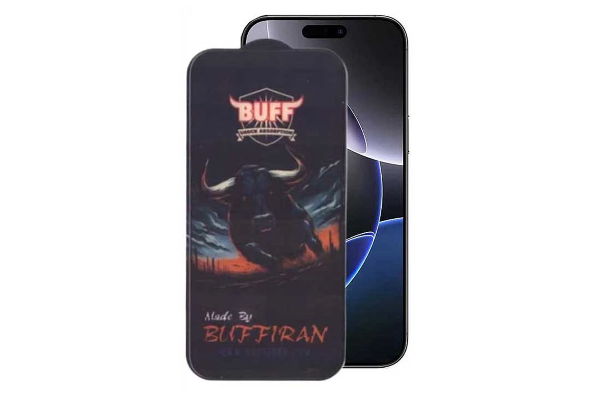 شفافیت محافظ صفحه نمایش گوشی بوف مدل BullRun Buffer مناسب اپل iPhone 16 Pro Max