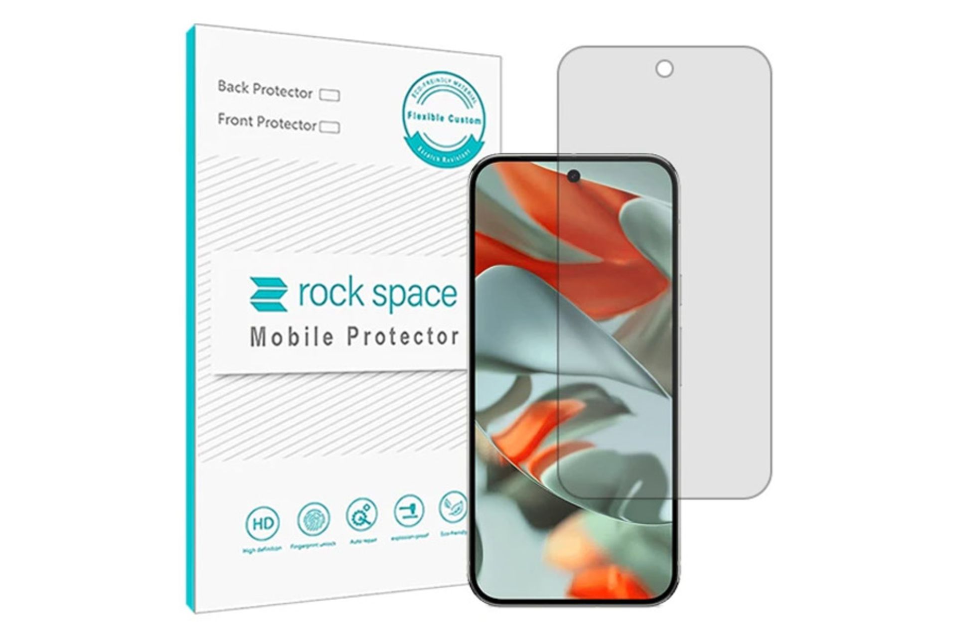 محافظ صفحه نمایش گوشی راک اسپیس مدل شفاف Resistant مناسب گوگل Pixel 9 Pro XL