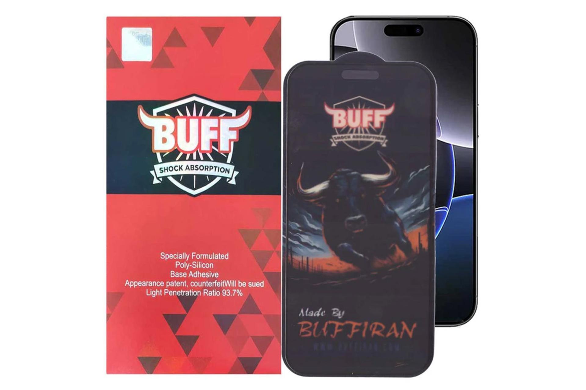 محافظ صفحه نمایش گوشی بوف مدل BullRun Matte Pro مناسب اپل iPhone 16 Pro Max