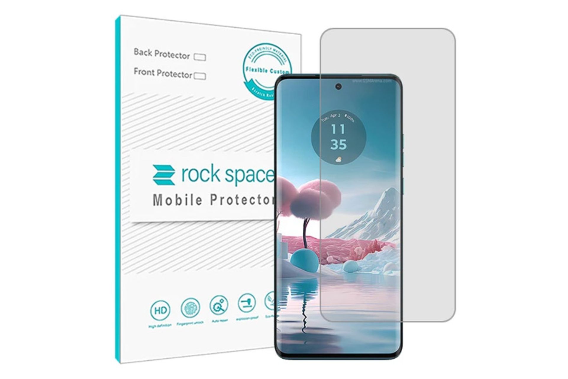 محافظ صفحه نمایش گوشی راک اسپیس مدل HyGEL مناسب موتورولا Edge 40 Neo