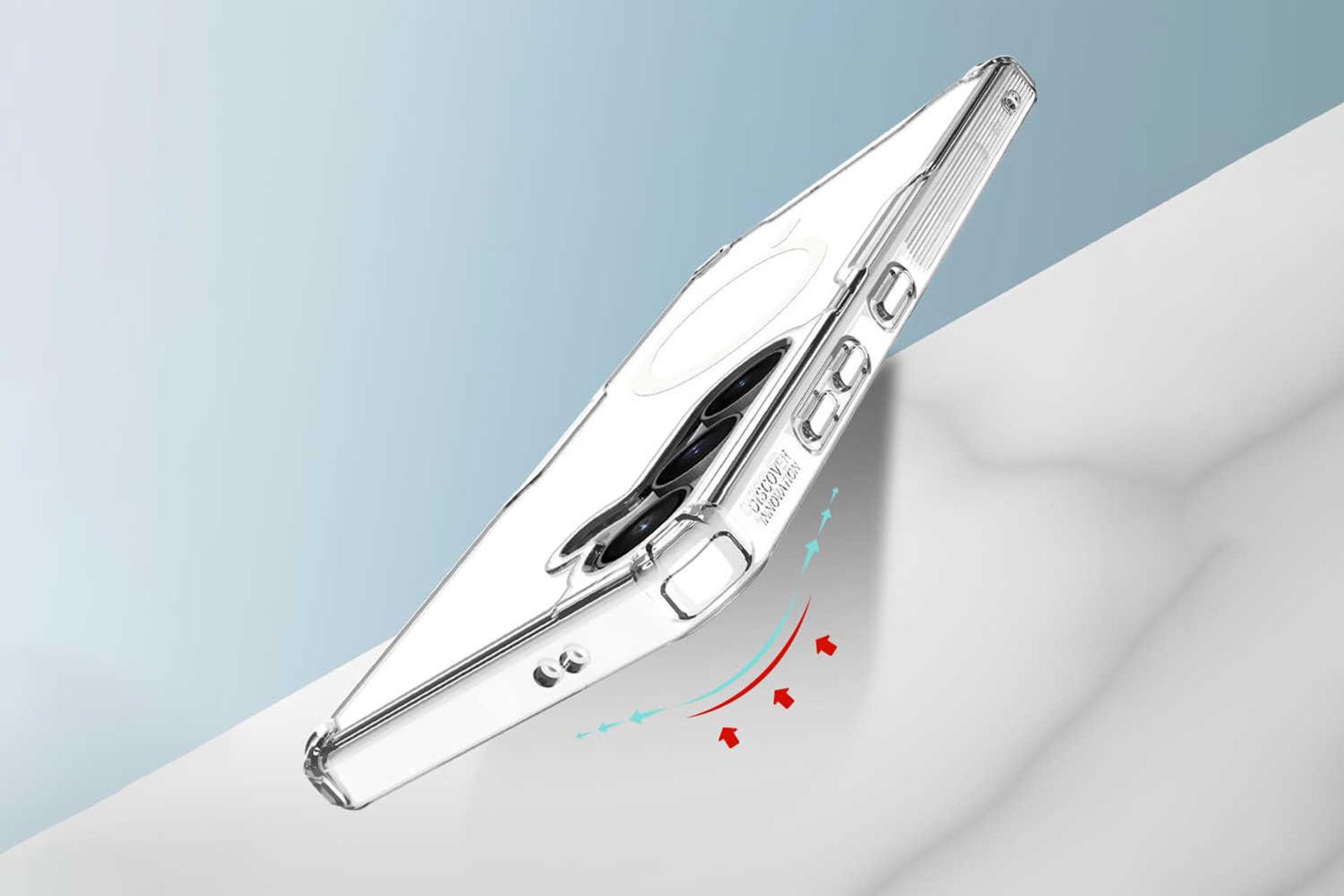 لبه های قاب گوشی نیلکین مدل Nature TPU Pro Magnetic مناسب سامسونگ Galaxy S24