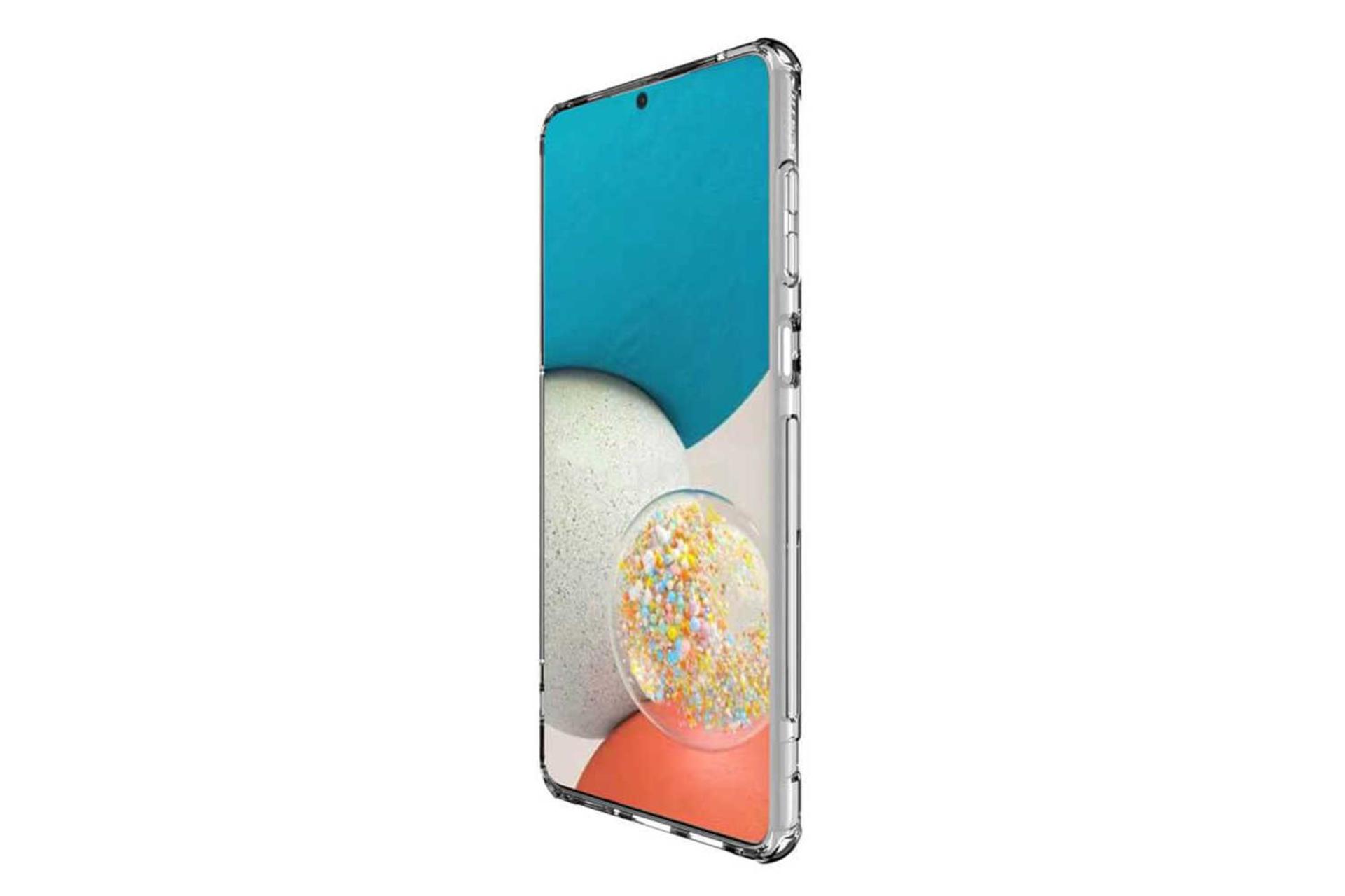 نمای سمت راست قاب گوشی نیلکین مدل Nature TPU Pro مناسب سامسونگ Galaxy A53 5G رنگ سفید