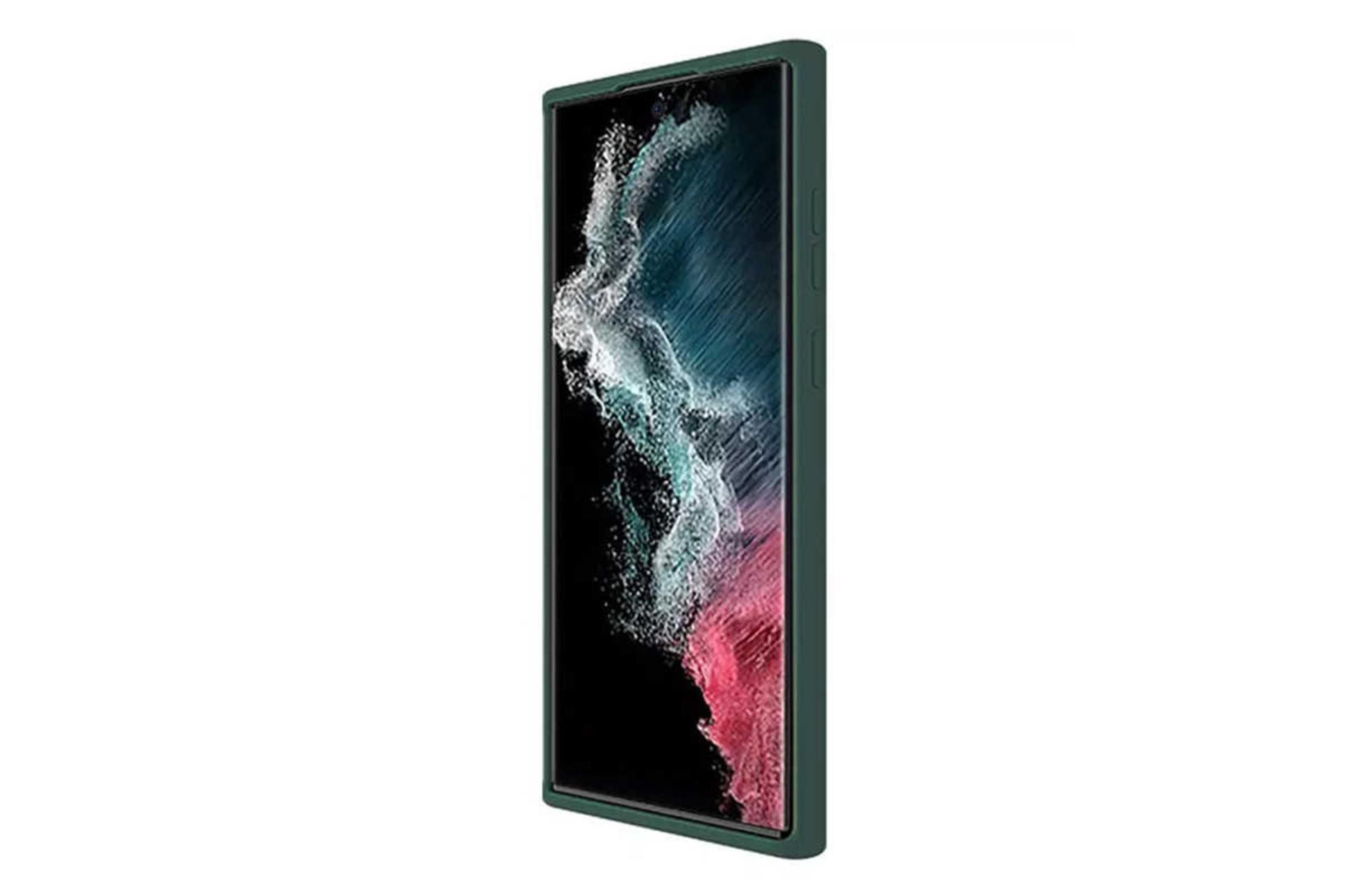 نمای سمت راست قاب گوشی نیلکین مدل CamShield Silky Silicon مناسب سامسونگ Galaxy S22 Ultra