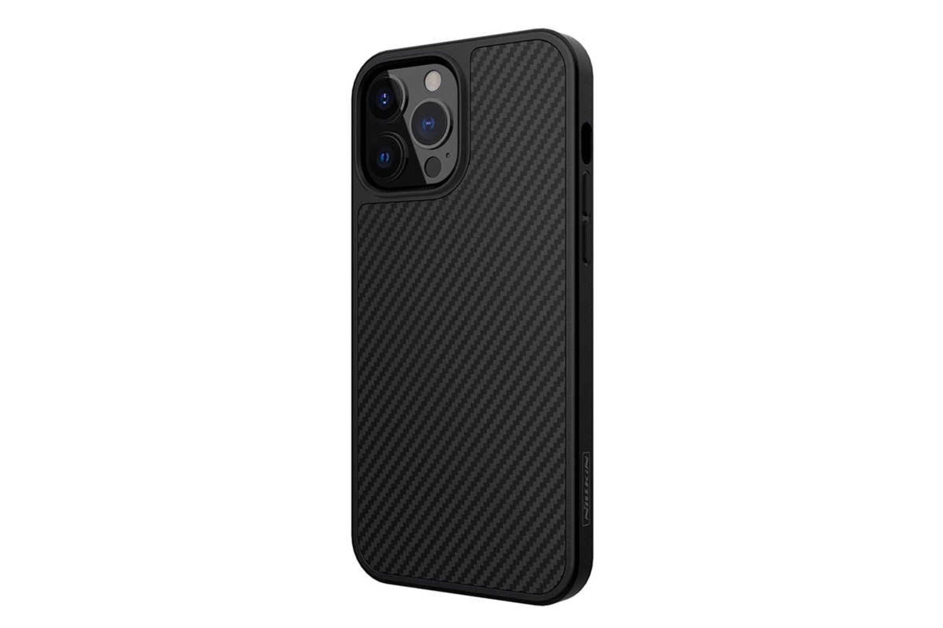 نمای سمت چپ قاب گوشی نیلکین مدل Synthetic Fiber مناسب اپل iPhone 13 Pro