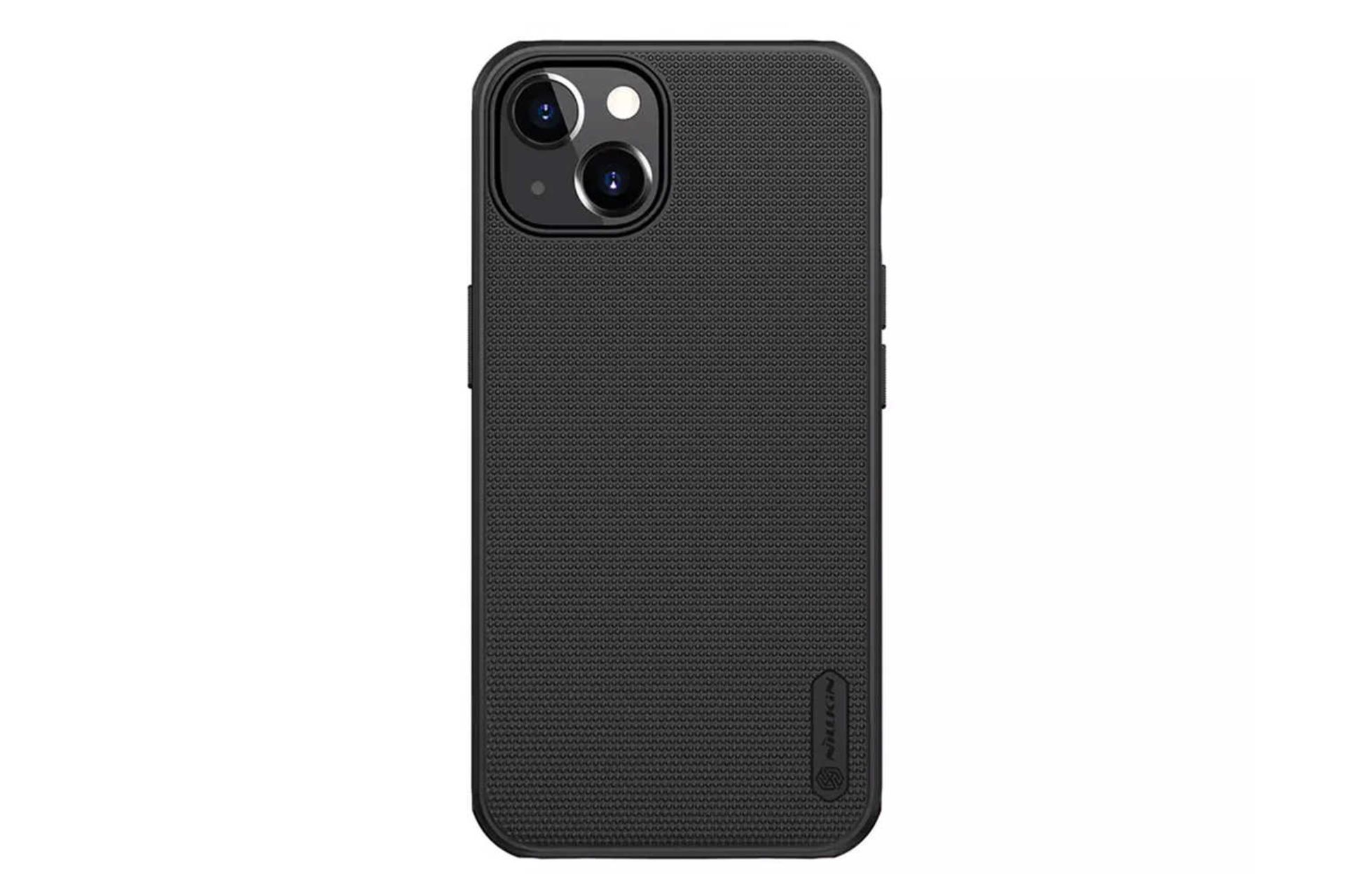 نمای پشت قاب گوشی نیلکین مدل Super Frosted Shield Pro مناسب اپل iPhone 13 رنگ مشکی