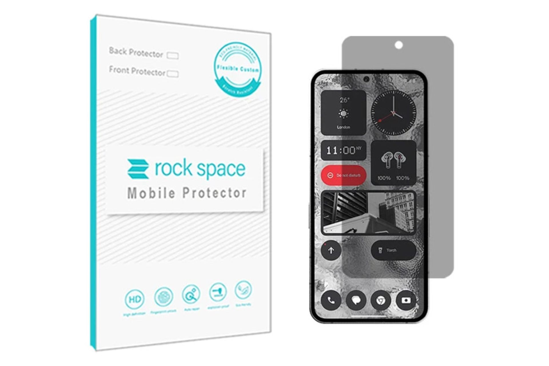 محافظ صفحه نمایش گوشی راک اسپیس مدل PRV مناسب ناتینگ فون 2