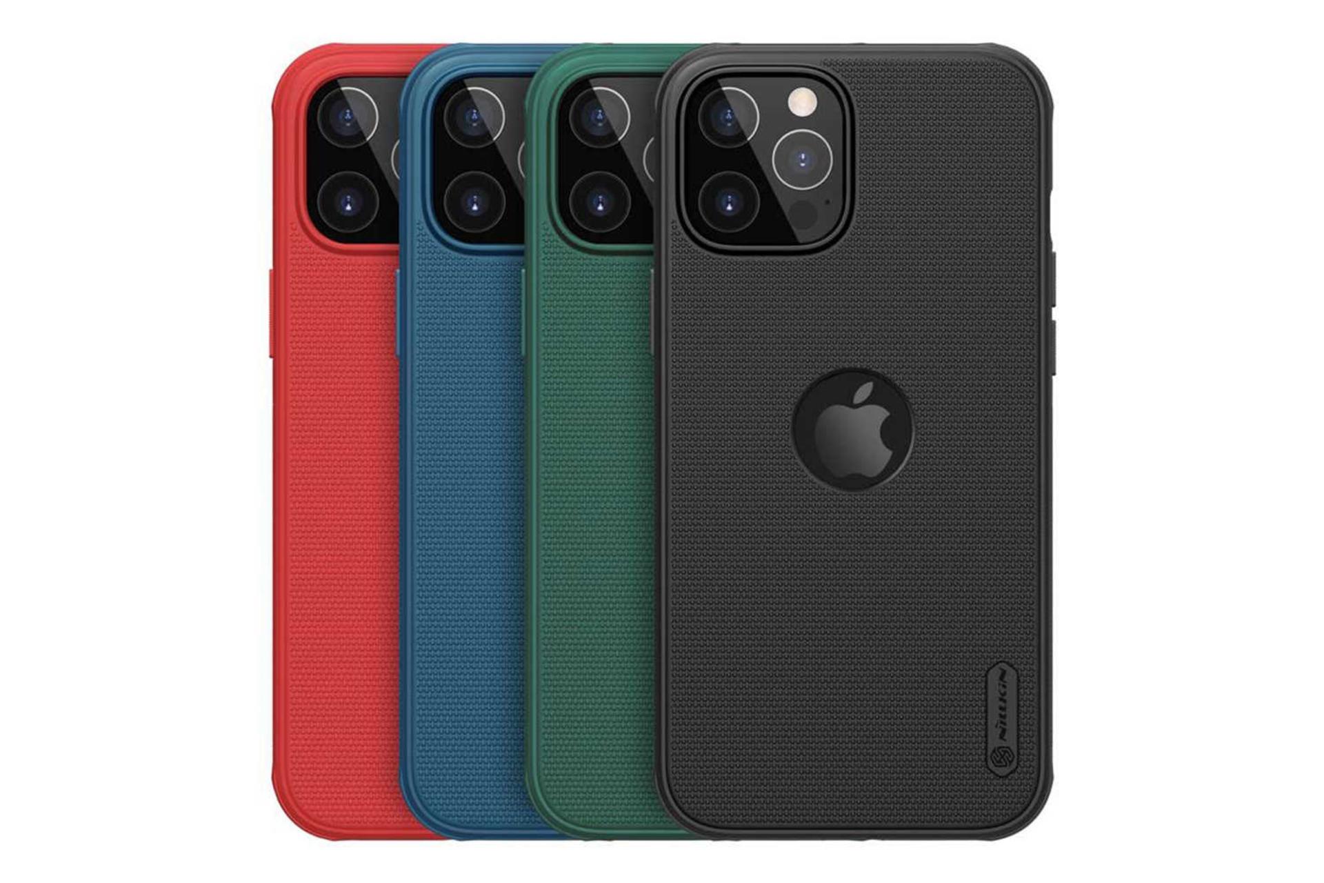 رنگبندی قاب گوشی نیلکین مدل Super Frosted Shield Pro Logo CutOut مناسب اپل iPhone 12 Pro / 12