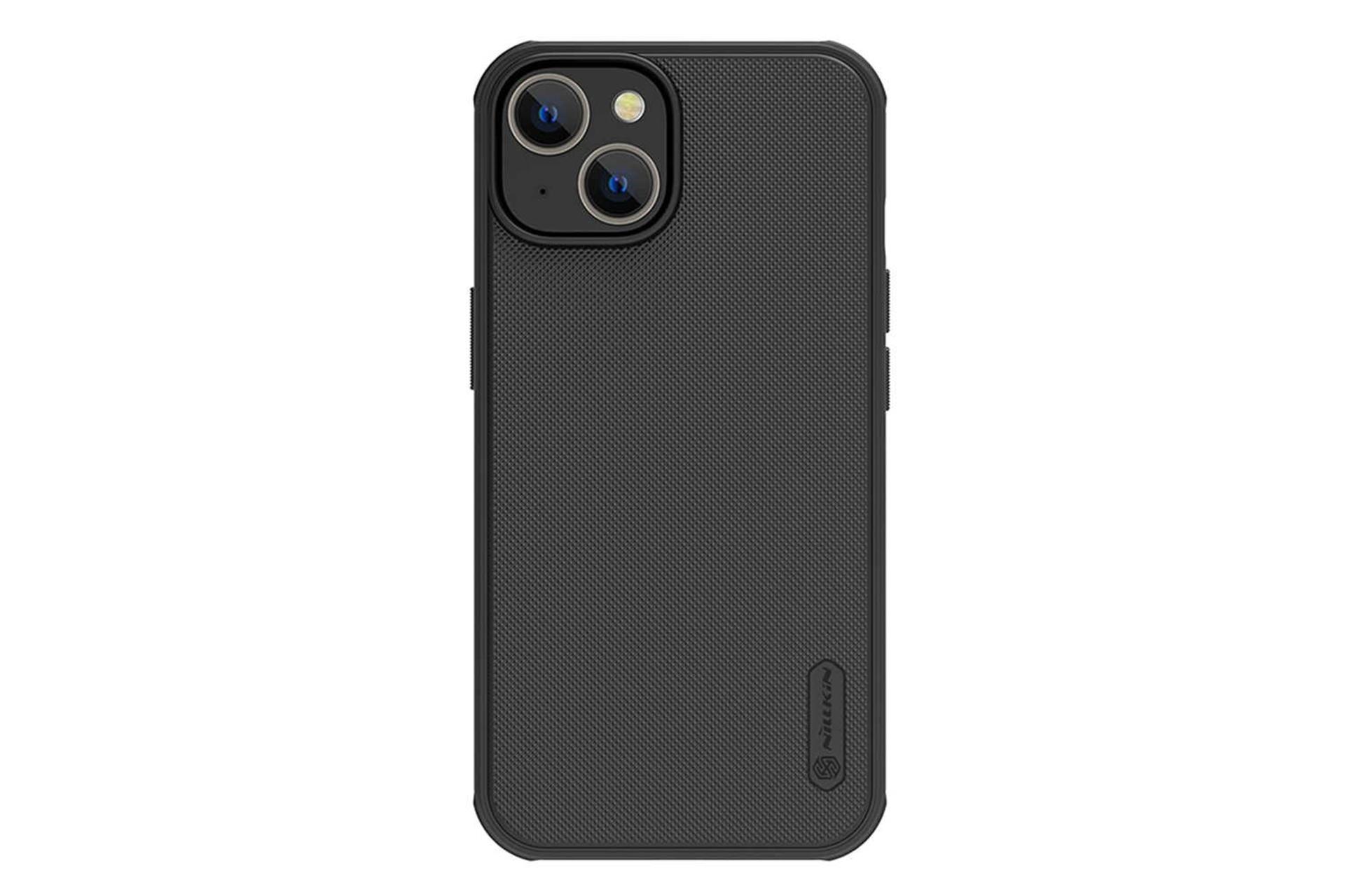 نمای پشت قاب گوشی نیلکین مدل Super Frosted Shield Pro Magnetic مناسب اپل iPhone 14 / 13 رنگ مشکی