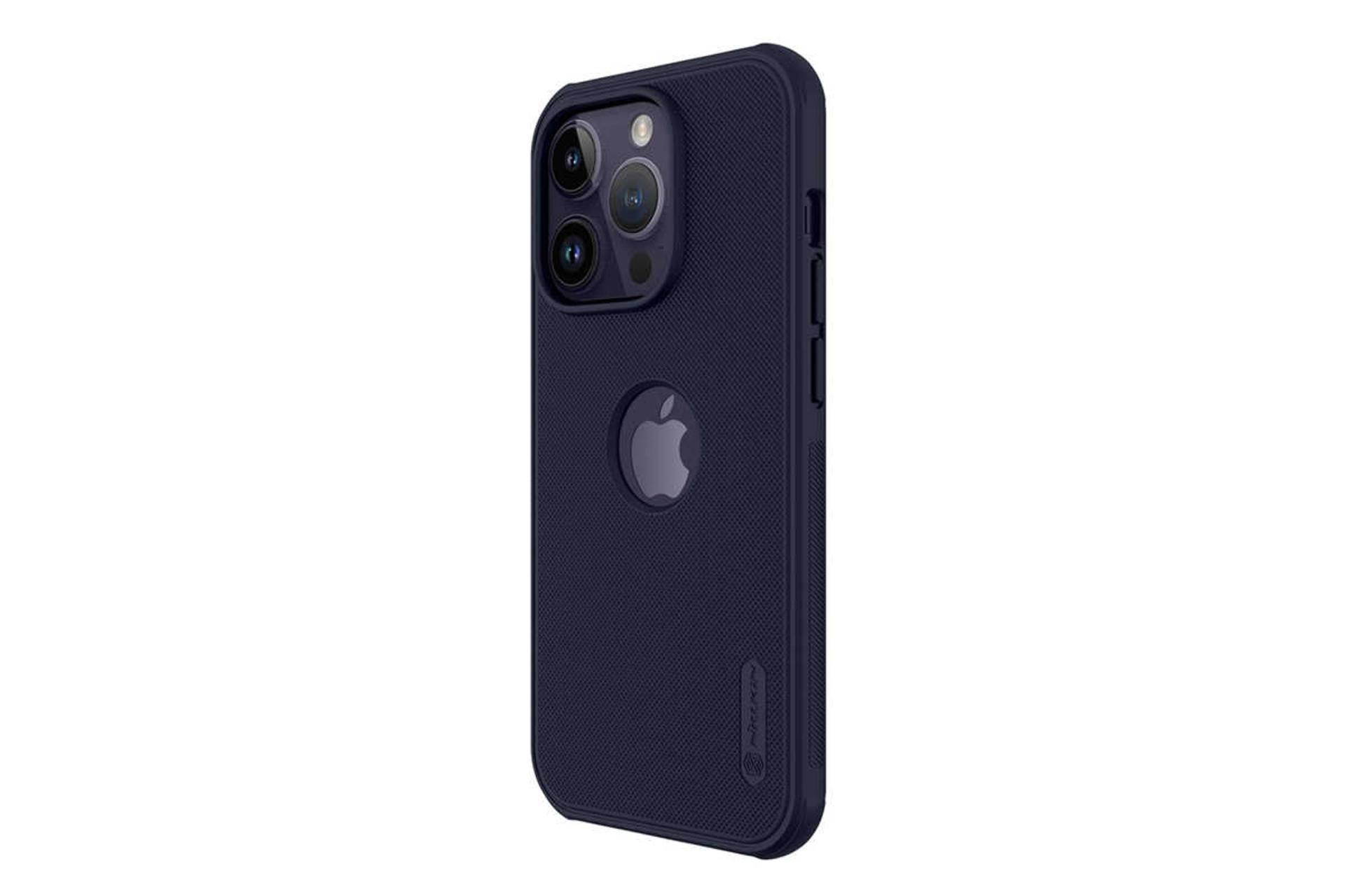 نمای سمت راست قاب گوشی نیلکین مدل Super Frosted Shield Pro Logo CutOut مناسب اپل iPhone 14 Pro Max رنگ مشکی