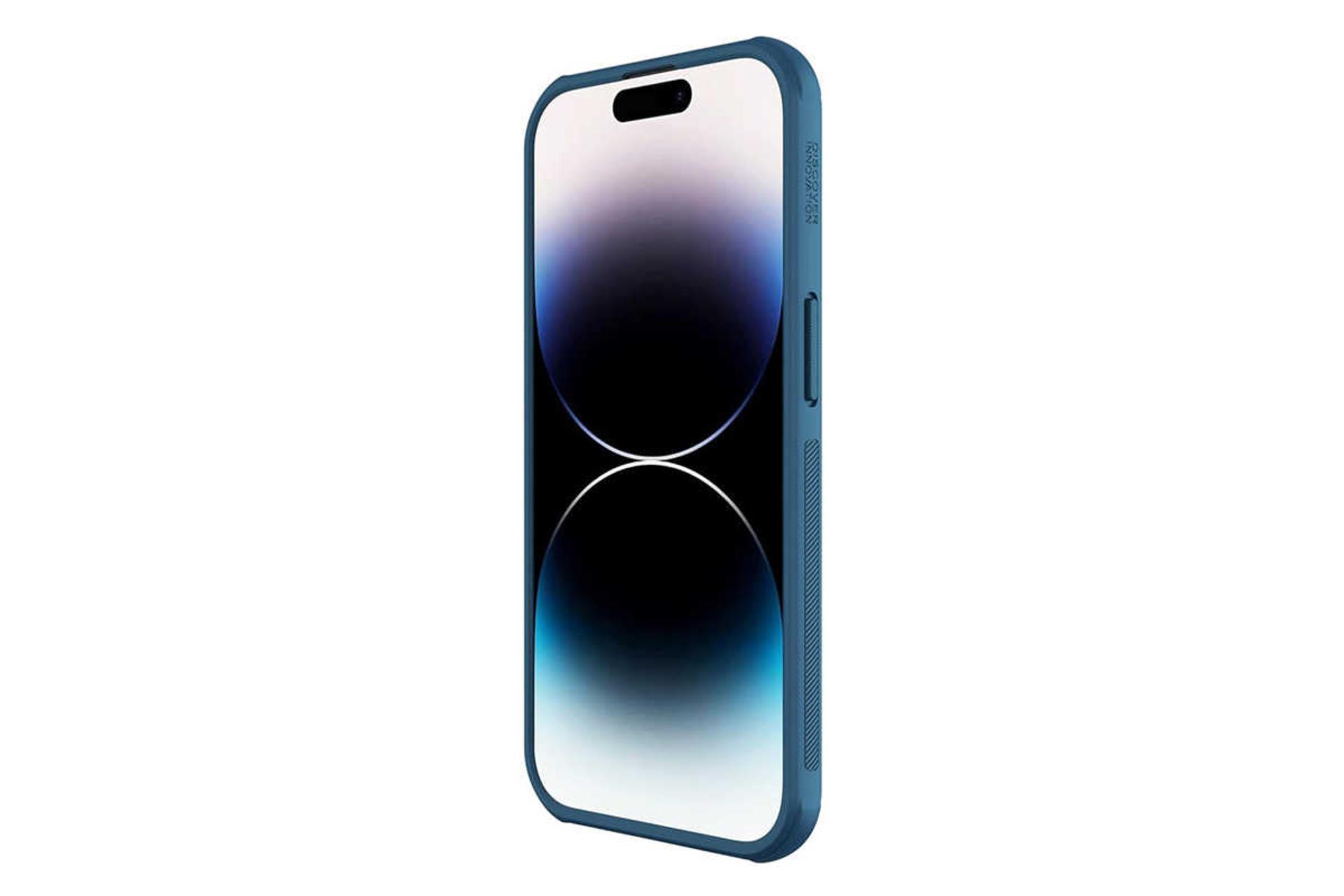 نمای سمت راست قاب گوشی نیلکین مدل Super Frosted Shield Pro Logo CutOut مناسب اپل iPhone 14 Pro Max