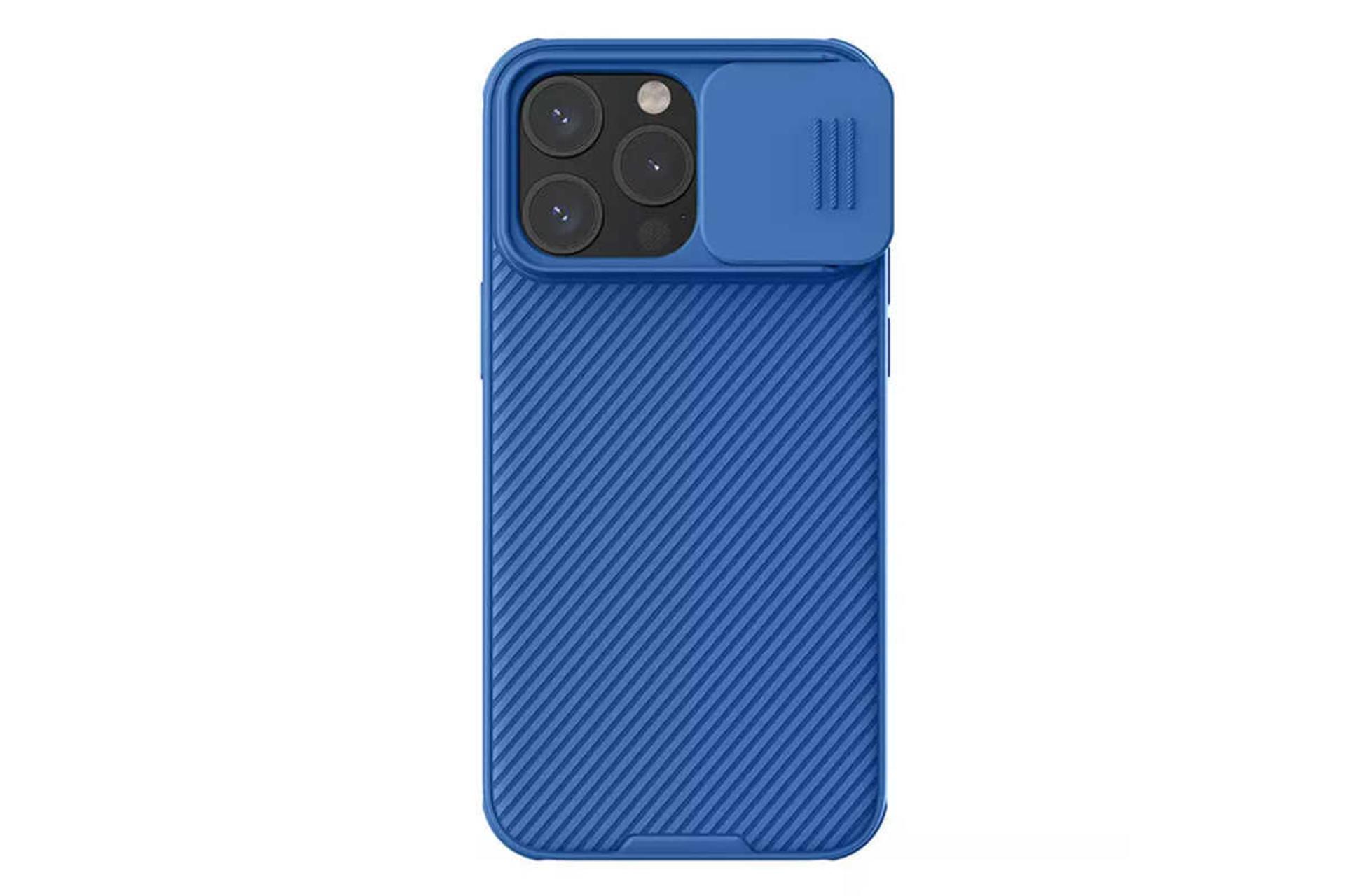 مرجع متخصصين ايران نماي پشت قاب موبايل نيلكين مدل CamShield Pro مناسب اپل iPhone 15 Pro Max / 14 Pro Max رنگ آبي