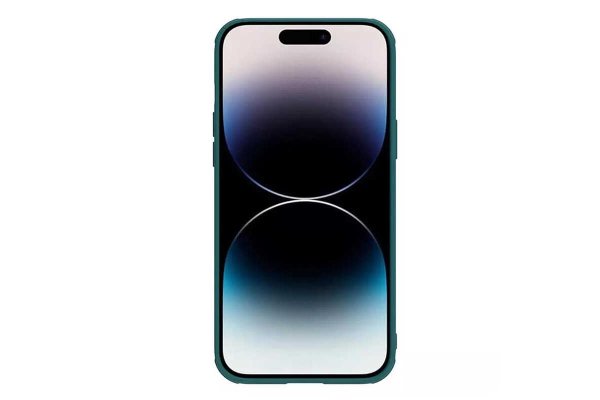 نمای بالای قاب گوشی نیلکین مدل CamShield Leather S مناسب اپل iPhone 14 Pro