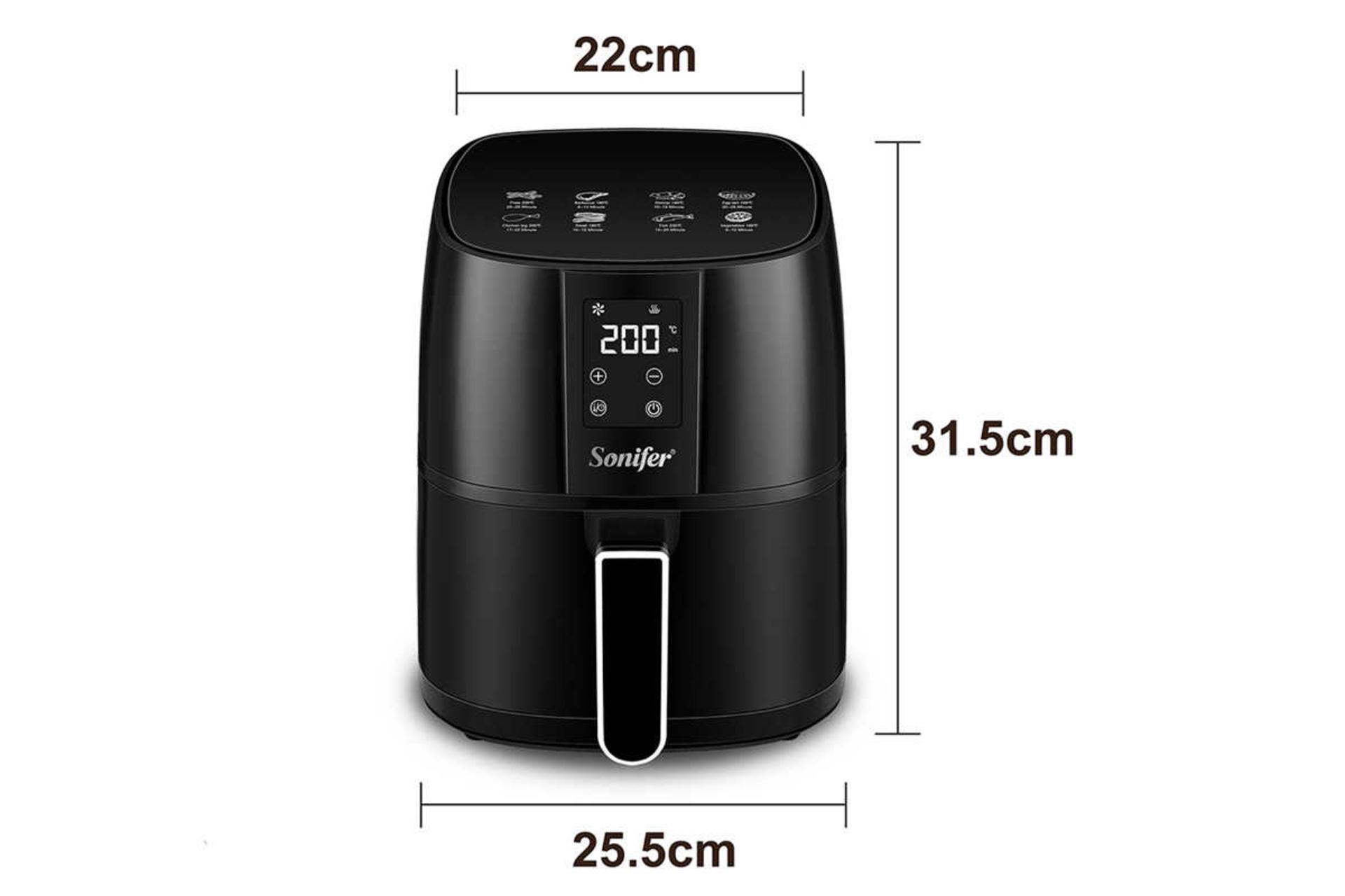 ابعاد و اندازه هواپز سونیفر SF-1010