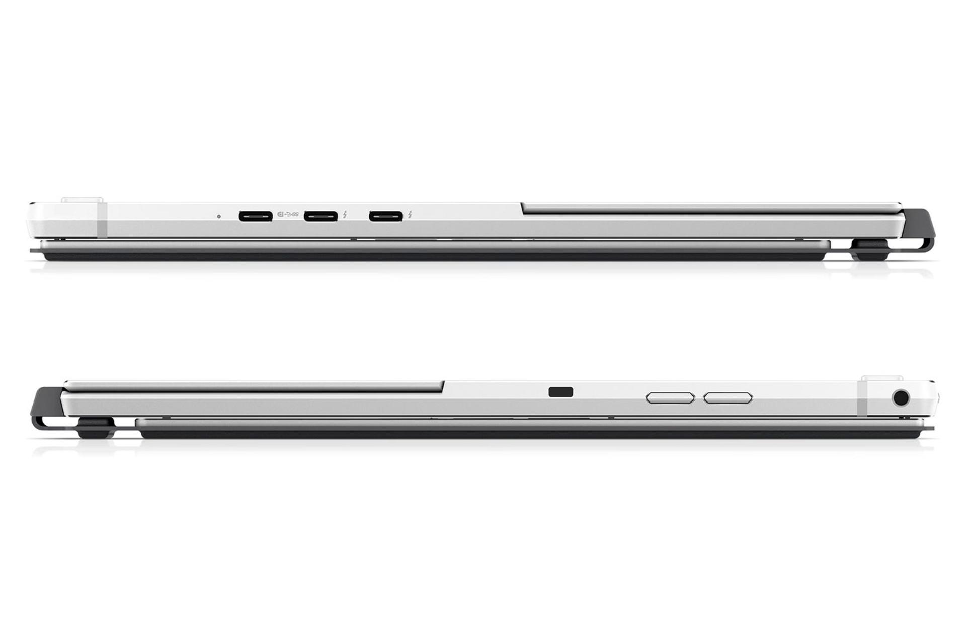 لپ تاپ اچ پی HP Elite x2 G8 نمای جانبی و درگاه ها