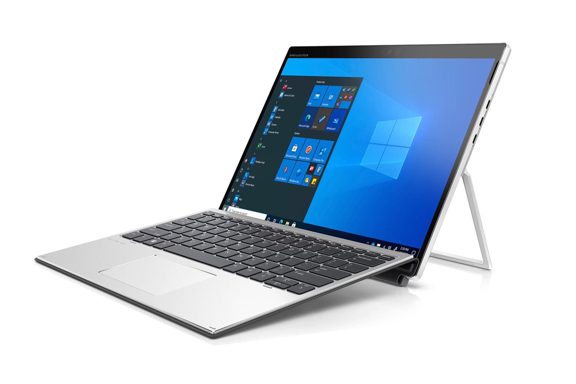 لپ تاپ اچ پی HP Elite x2 G8 نمای جلو و راست