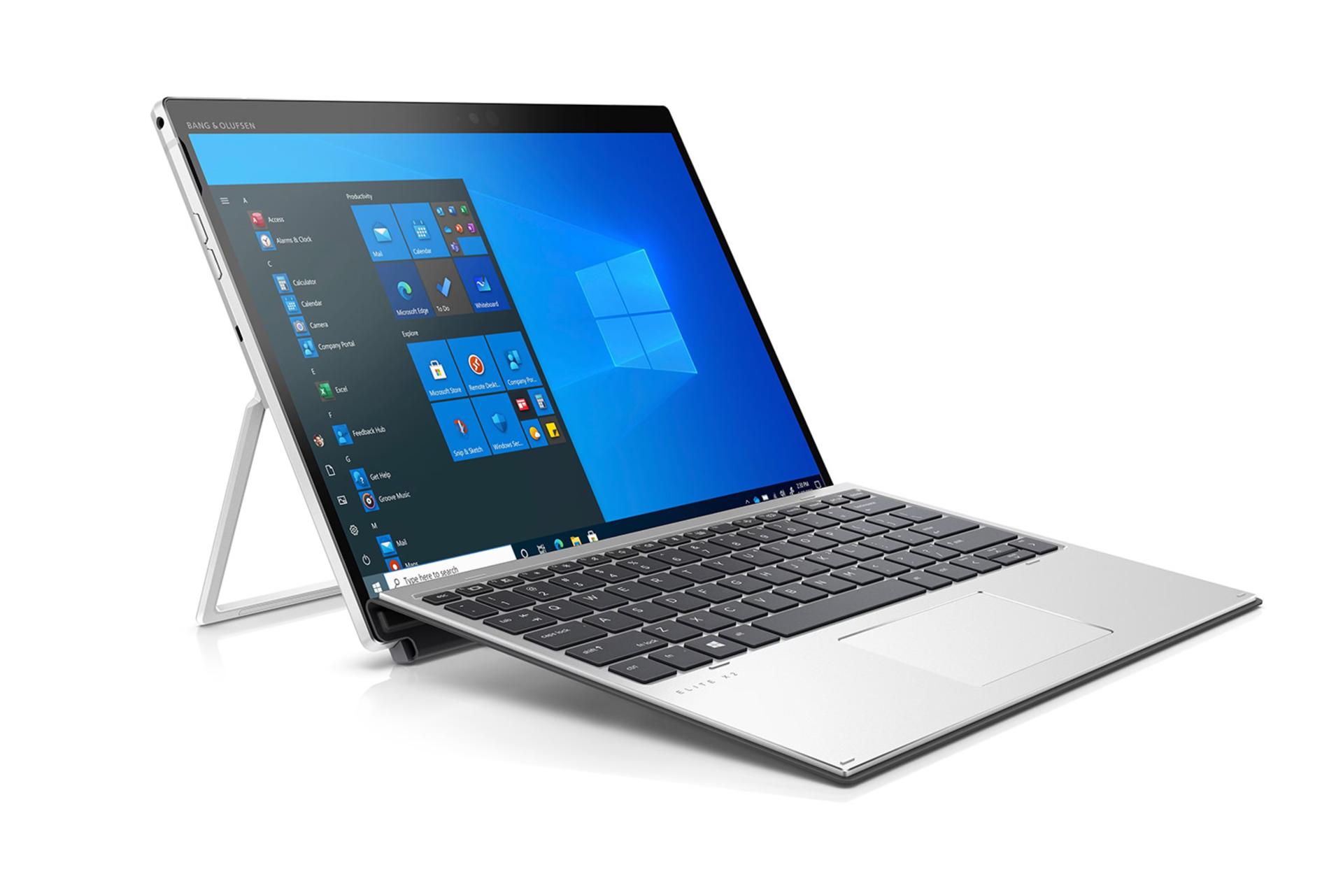 لپ تاپ اچ پی HP Elite x2 G8 نمای جلو و چپ