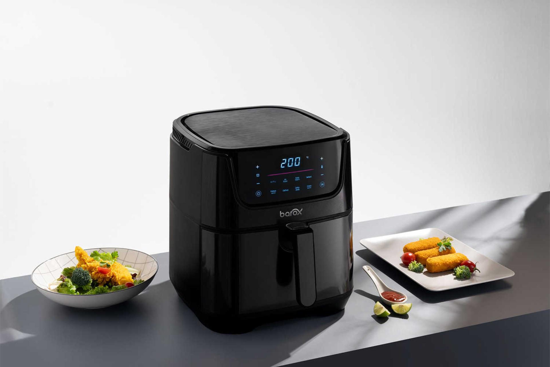 نمای سمت چپ هواپز باروکس AF-281 رنگ مشکی