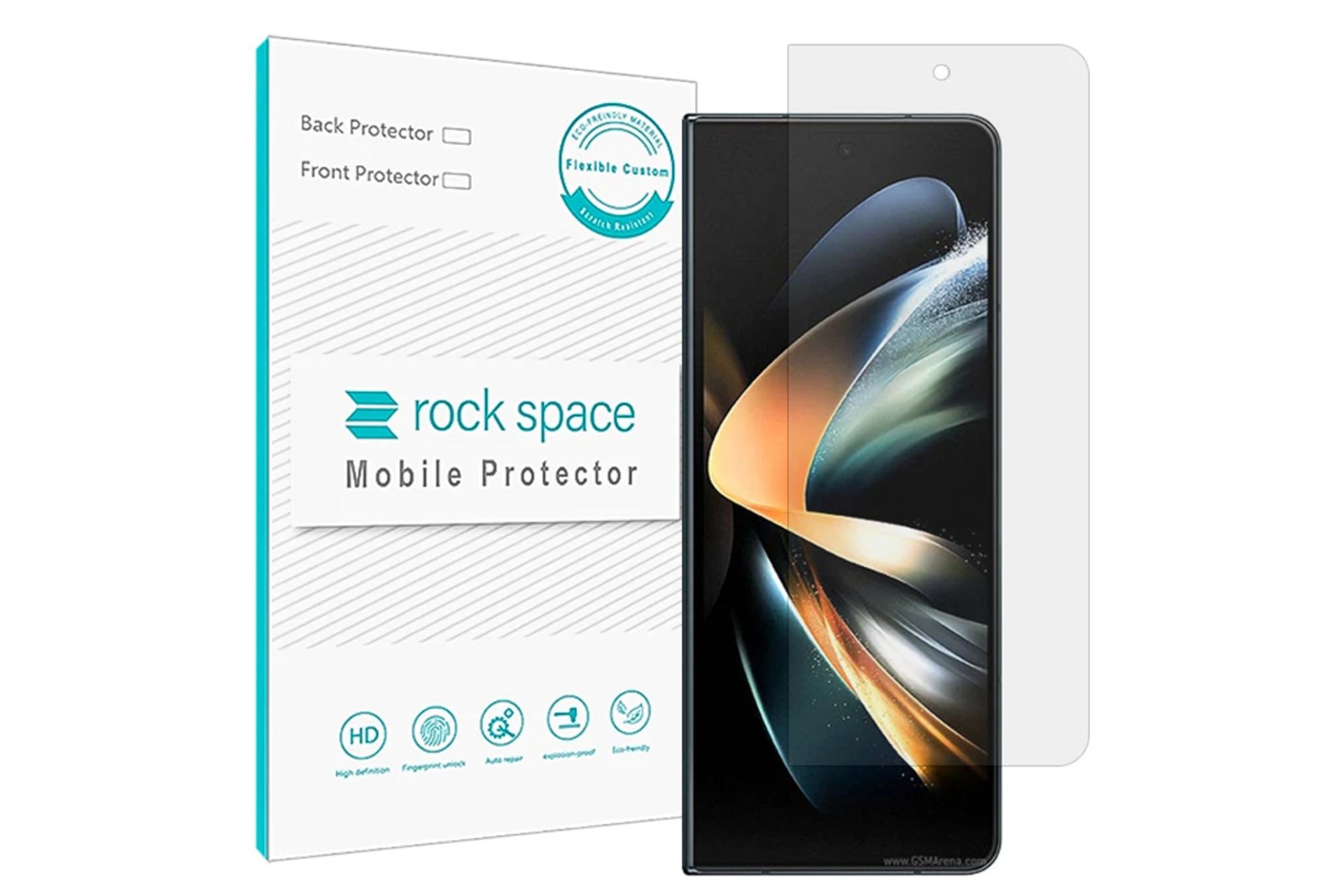 محافظ صفحه نمایش گوشی راک اسپیس مدل HGL مناسب سامسونگ Galaxy Z Fold4 نمایشگر بیرونی