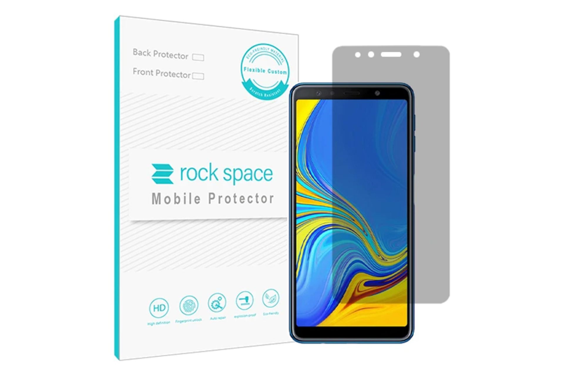 محافظ صفحه نمایش گوشی راک اسپیس مدل PRV مناسب سامسونگ Galaxy A7 2018