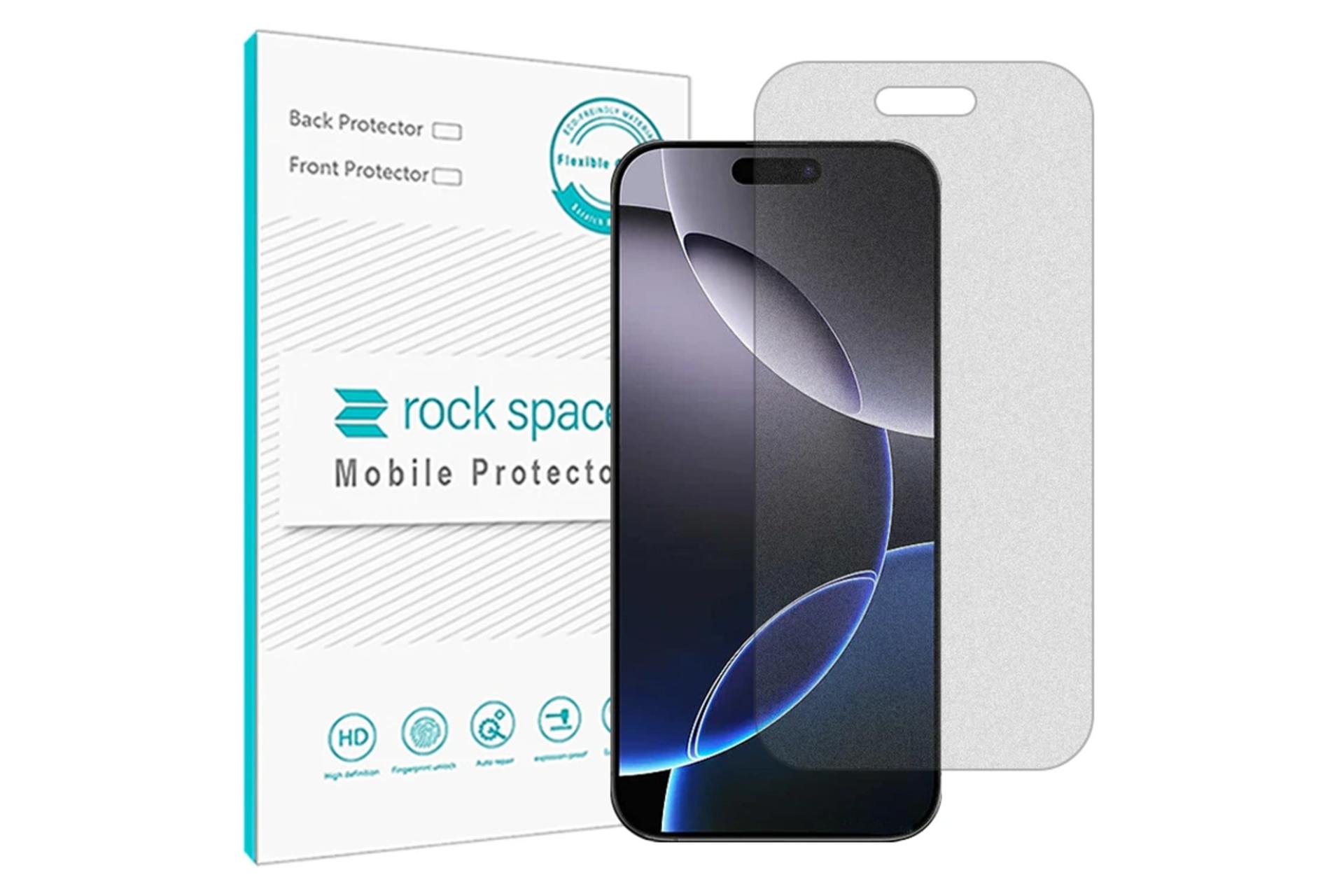محافظ صفحه نمایش گوشی راک اسپیس مدل مات Shield مناسب اپل iPhone 16 Pro Max