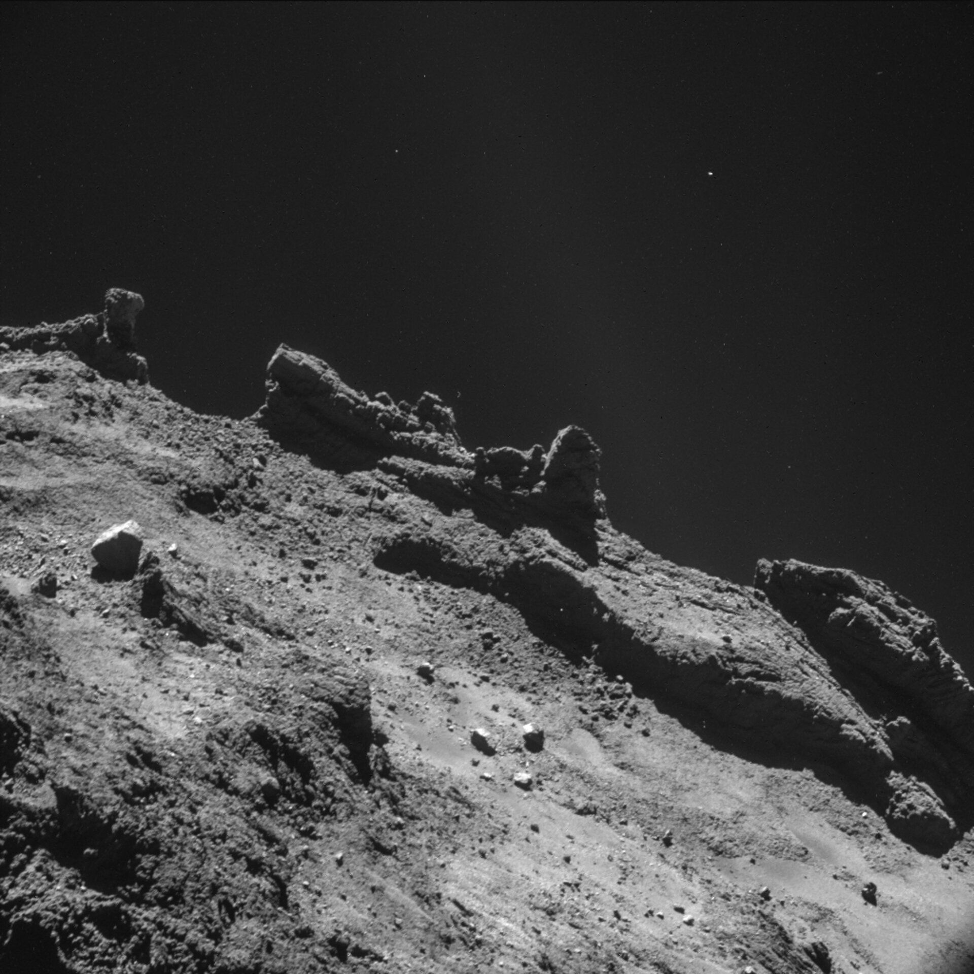 The rough surface of comet 67P/Churyumov-Grasimenko