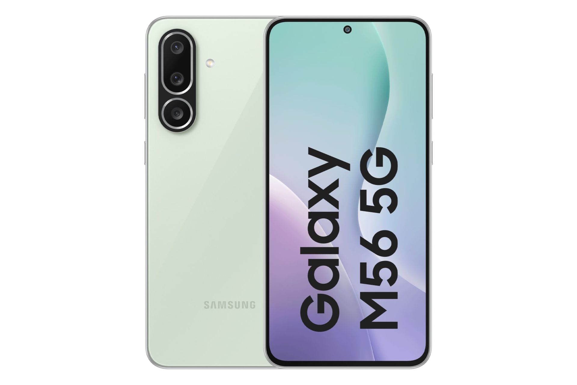 پنل جلو و پشت گوشی موبایل گلکسی M56 سامسونگ سبز روشن / Samsung Galaxy M56