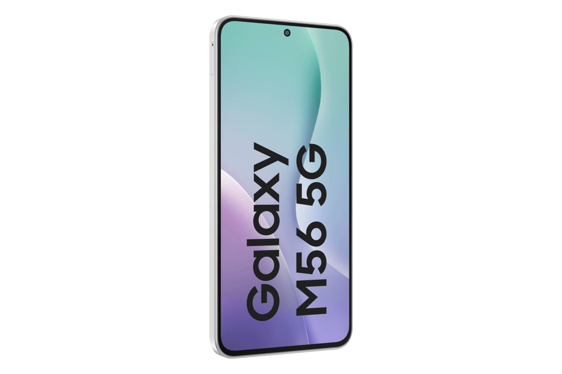 سمت چپ پنل جلوی گوشی موبایل گلکسی M56 سامسونگ سبز روشن / Samsung Galaxy M56