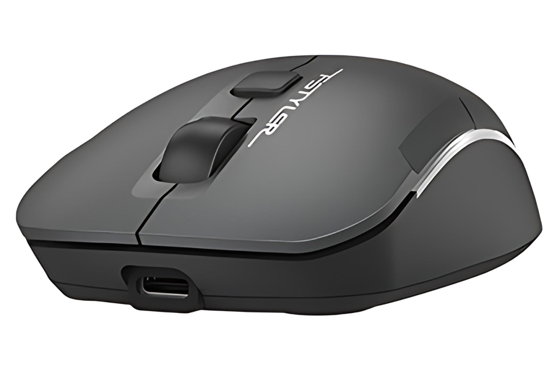 نمای جلوی رنگ مشکی ماوس ای فورتک A4TECH Fstyler FB26CS Air2