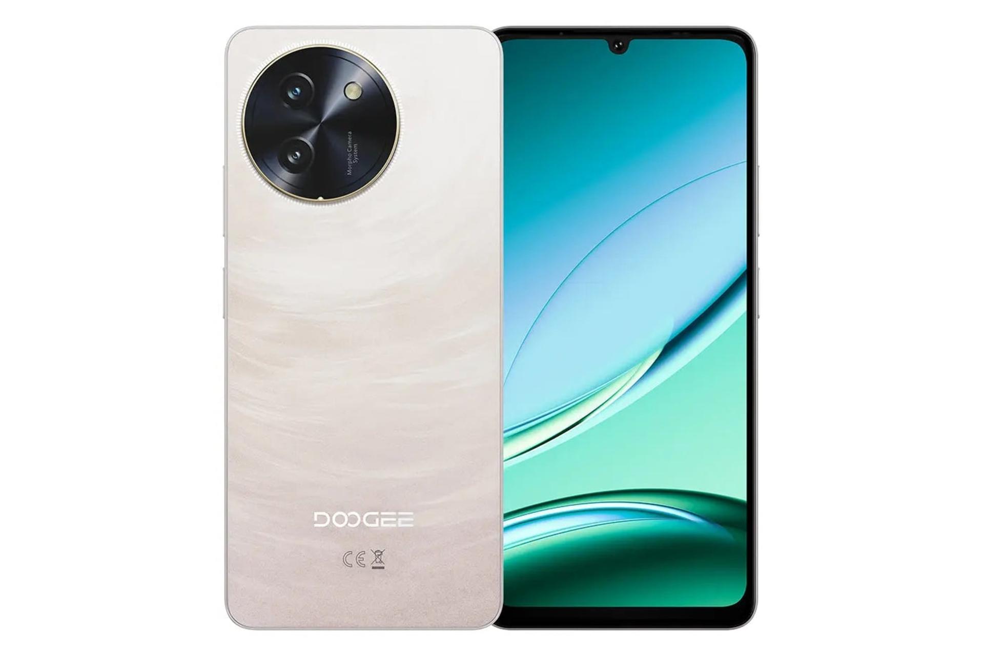 پنل جلو و پشت گوشی موبایل Note 59 پرو دوجی طلایی / Doogee Note 59 Pro