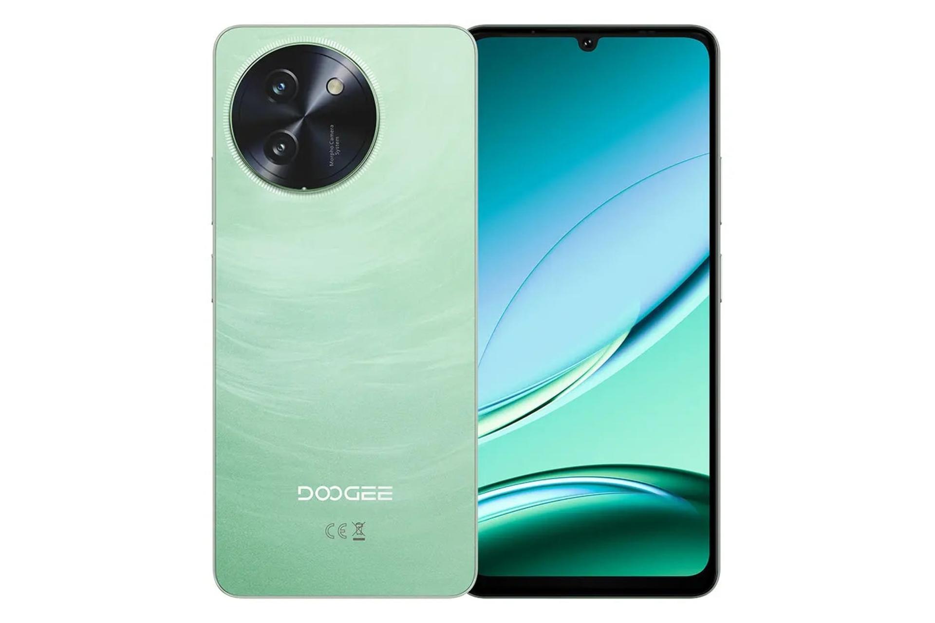 پنل جلو و پشت گوشی موبایل Note 59 پرو دوجی سبز / Doogee Note 59 Pro