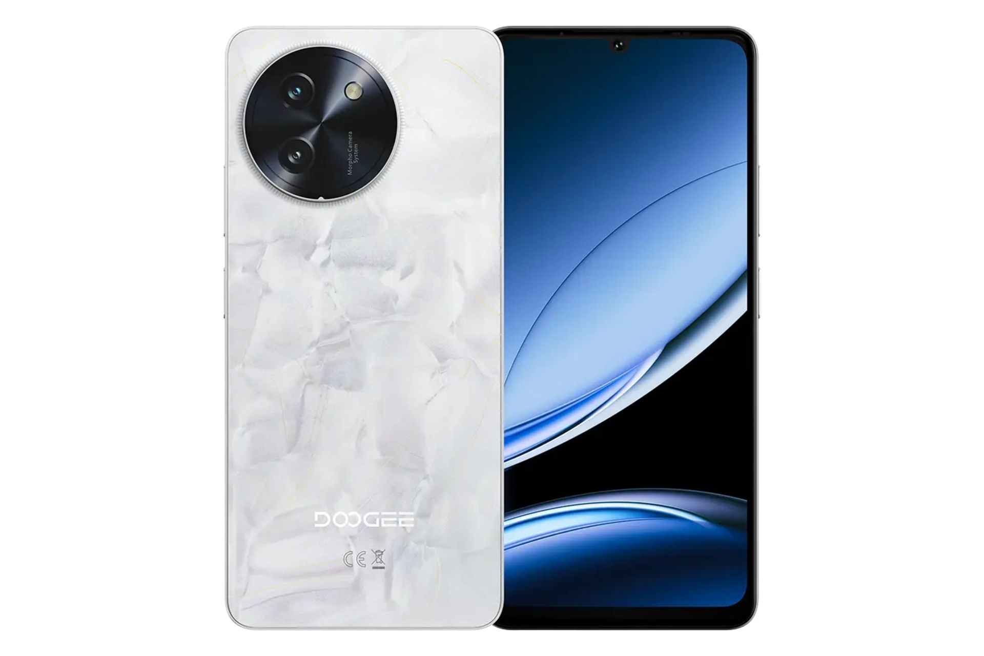 پنل جلو و پشت گوشی موبایل Note 59 پرو پلاس دوجی سفید / Doogee Note 59 Pro Plus