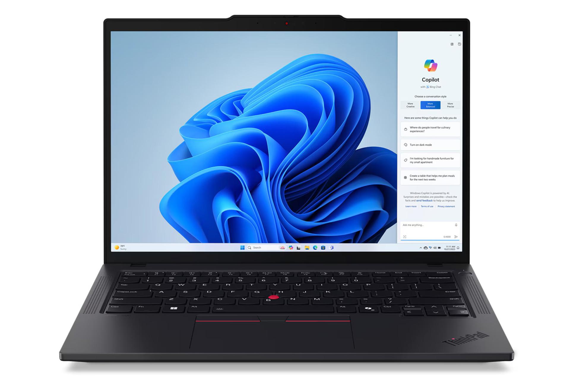 لپ تاپ لنوو Lenovo ThinkPad T14 Gen 5 نمای جلو