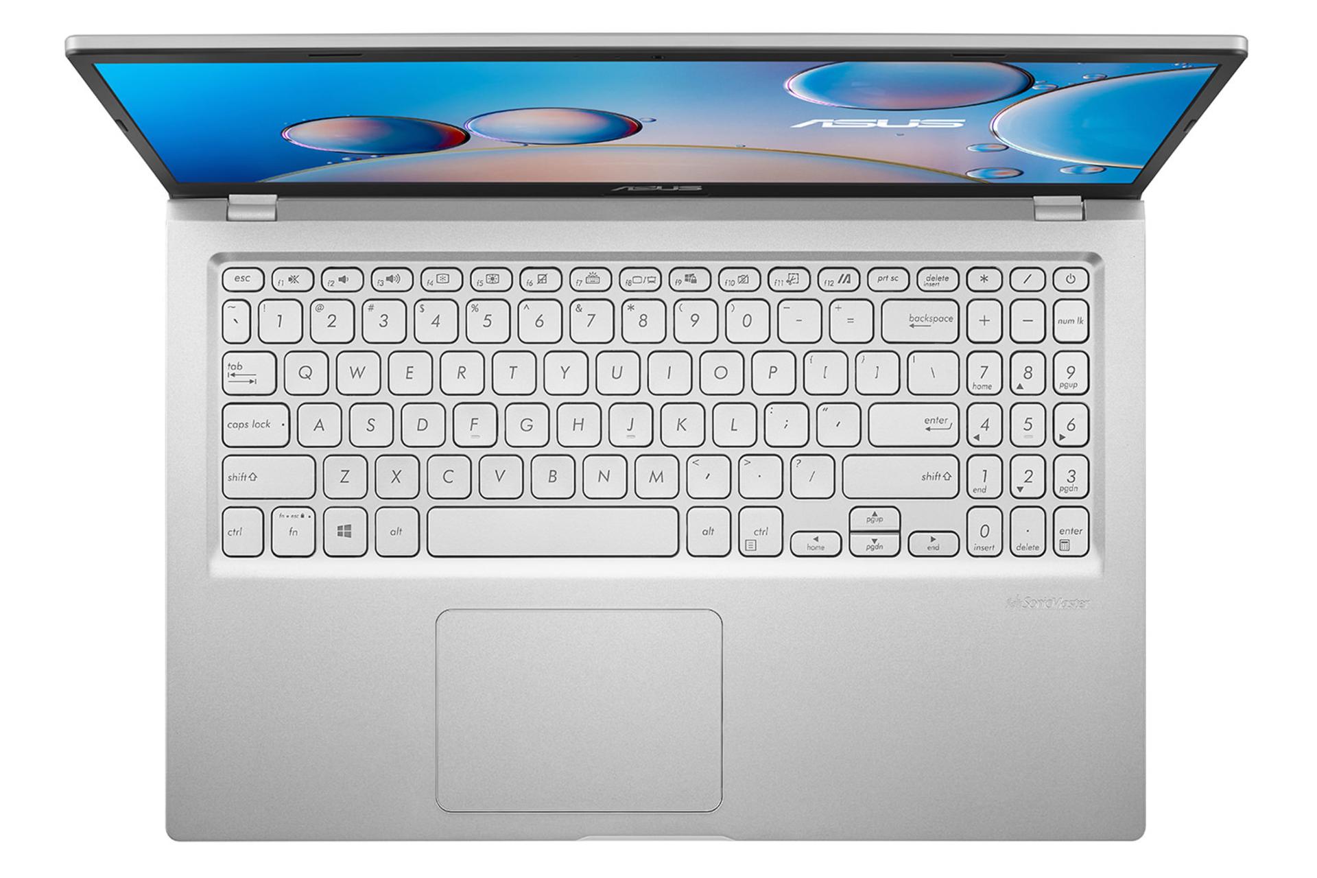 لپ تاپ ایسوس ASUS F515MA نمای بالا و کیبورد