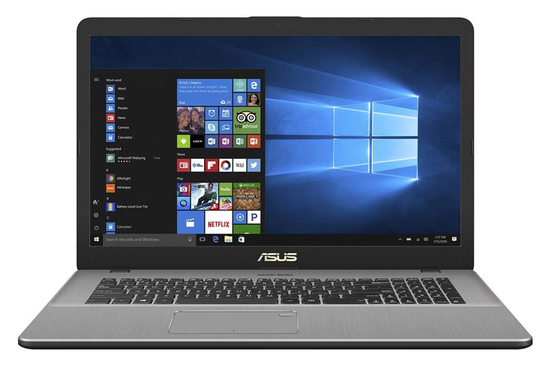 لپ تاپ ایسوس ASUS Vivobook Pro 17 N705UD نمای جلو