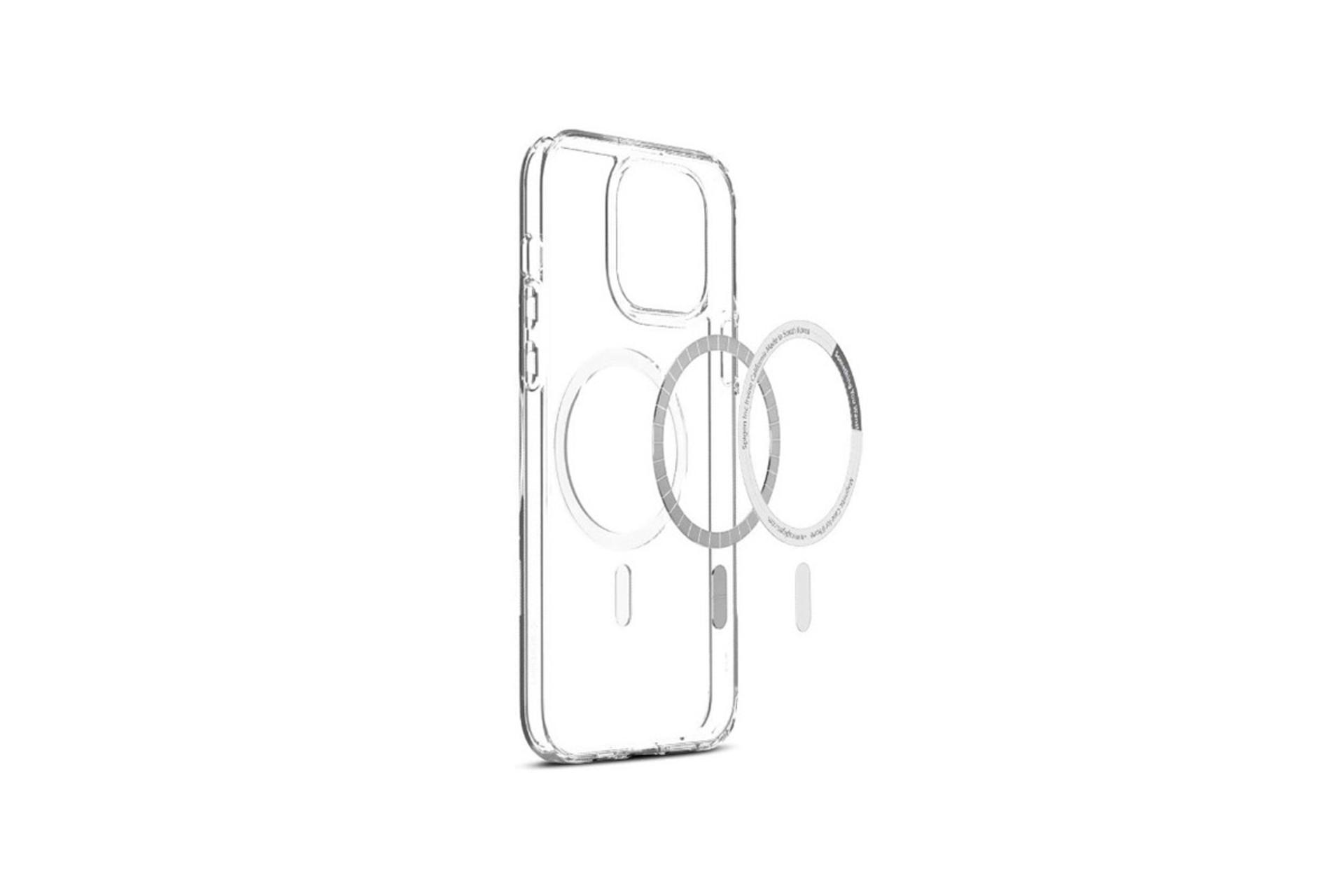 قاب گوشی اسپیگن Spigen Ultra Hybrid MagFit Apple iPhone 13 Pro Max نمای داخل و جانبی
