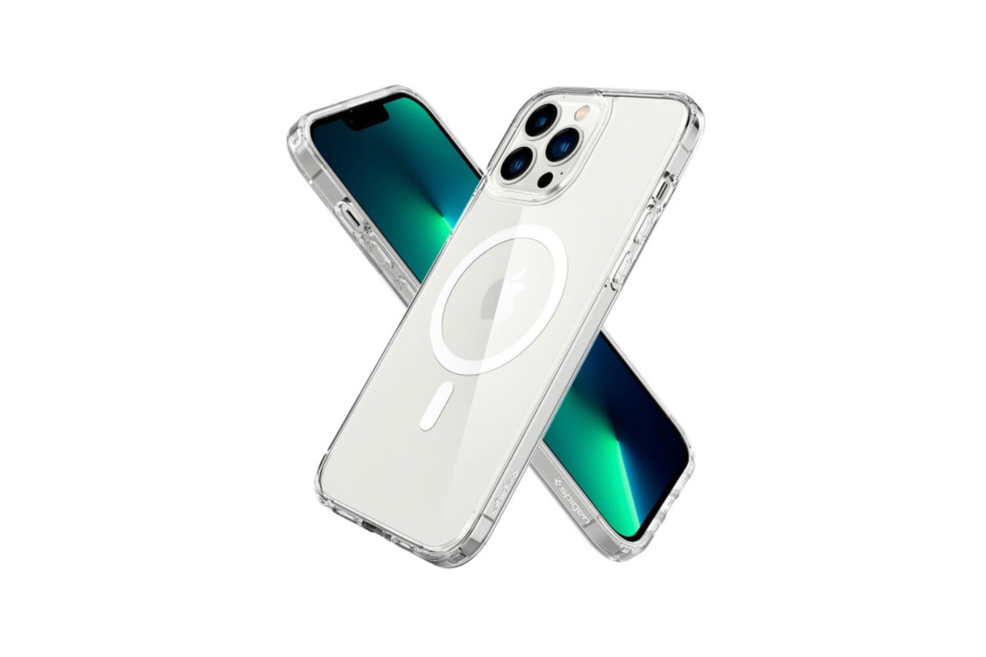 قاب گوشی اسپیگن Spigen Ultra Hybrid MagFit Apple iPhone 13 Pro Max روی گوشی