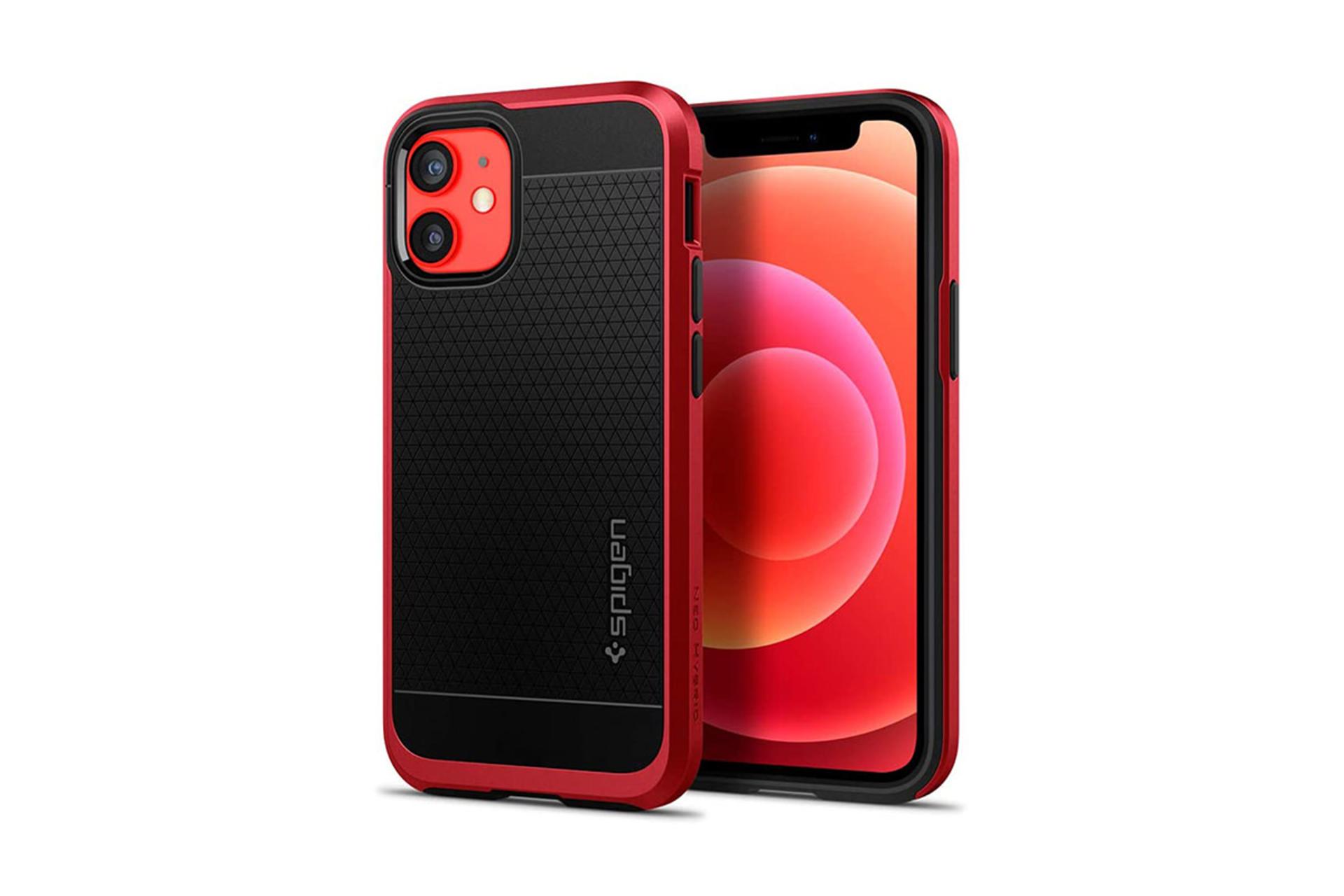 قاب گوشی اسپیگن Spigen Neo Hybrid Apple iPhone 12 Mini رنگ قرمز