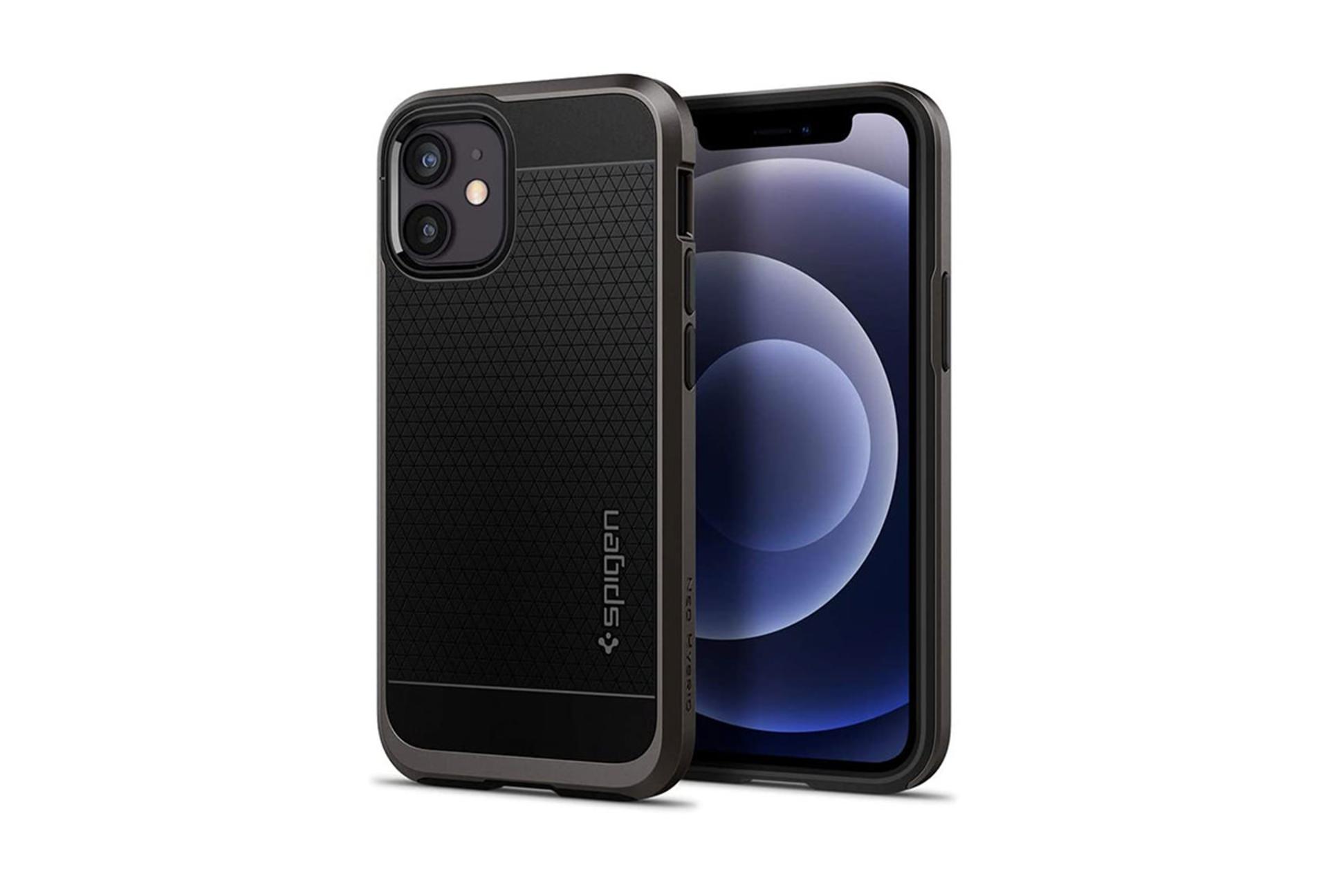 قاب گوشی اسپیگن Spigen Neo Hybrid Apple iPhone 12 Mini رنگ مشکی