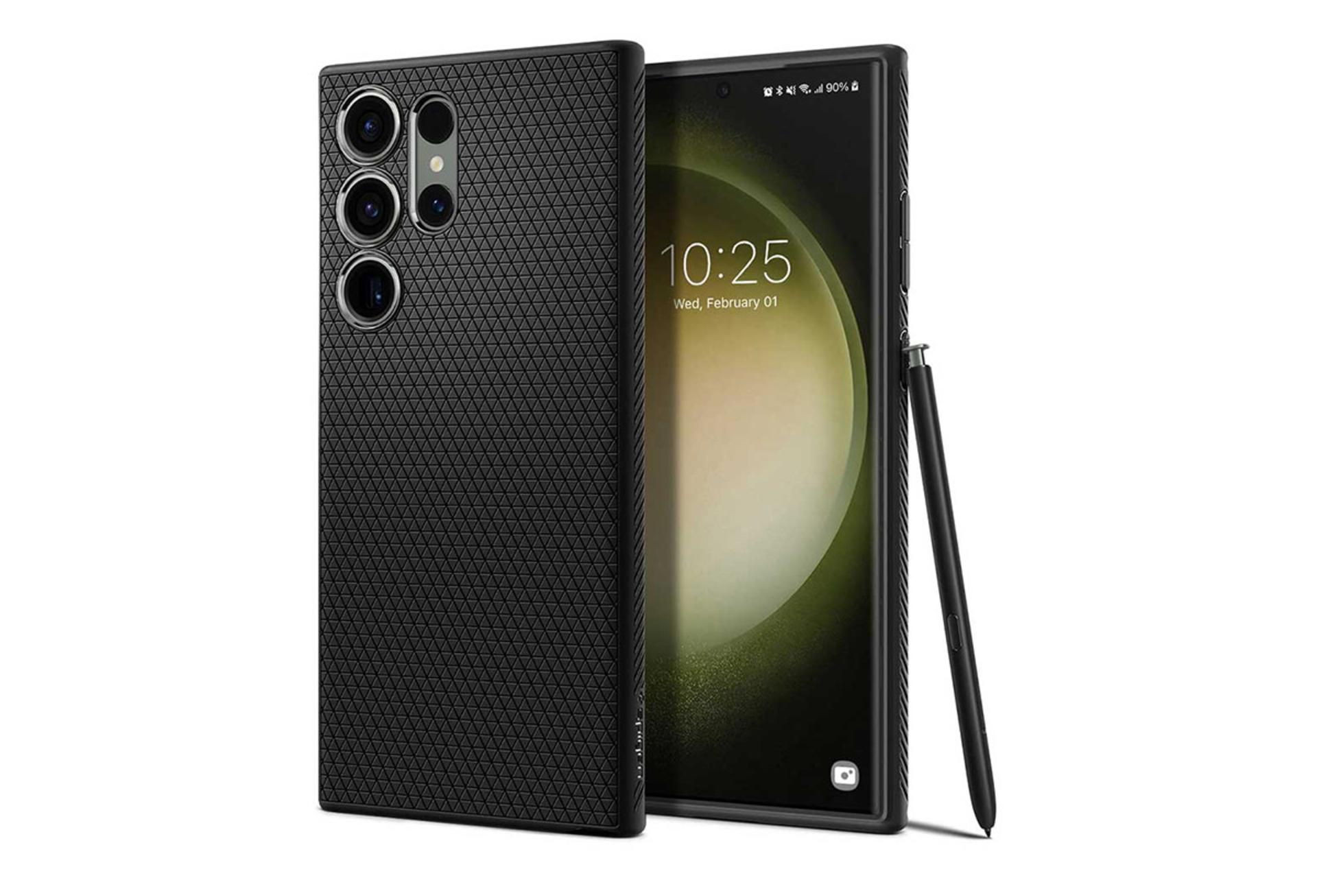 قاب گوشی اسپیگن Spigen Liquid Air Samsung Galaxy S23 Ultra روی گوشی