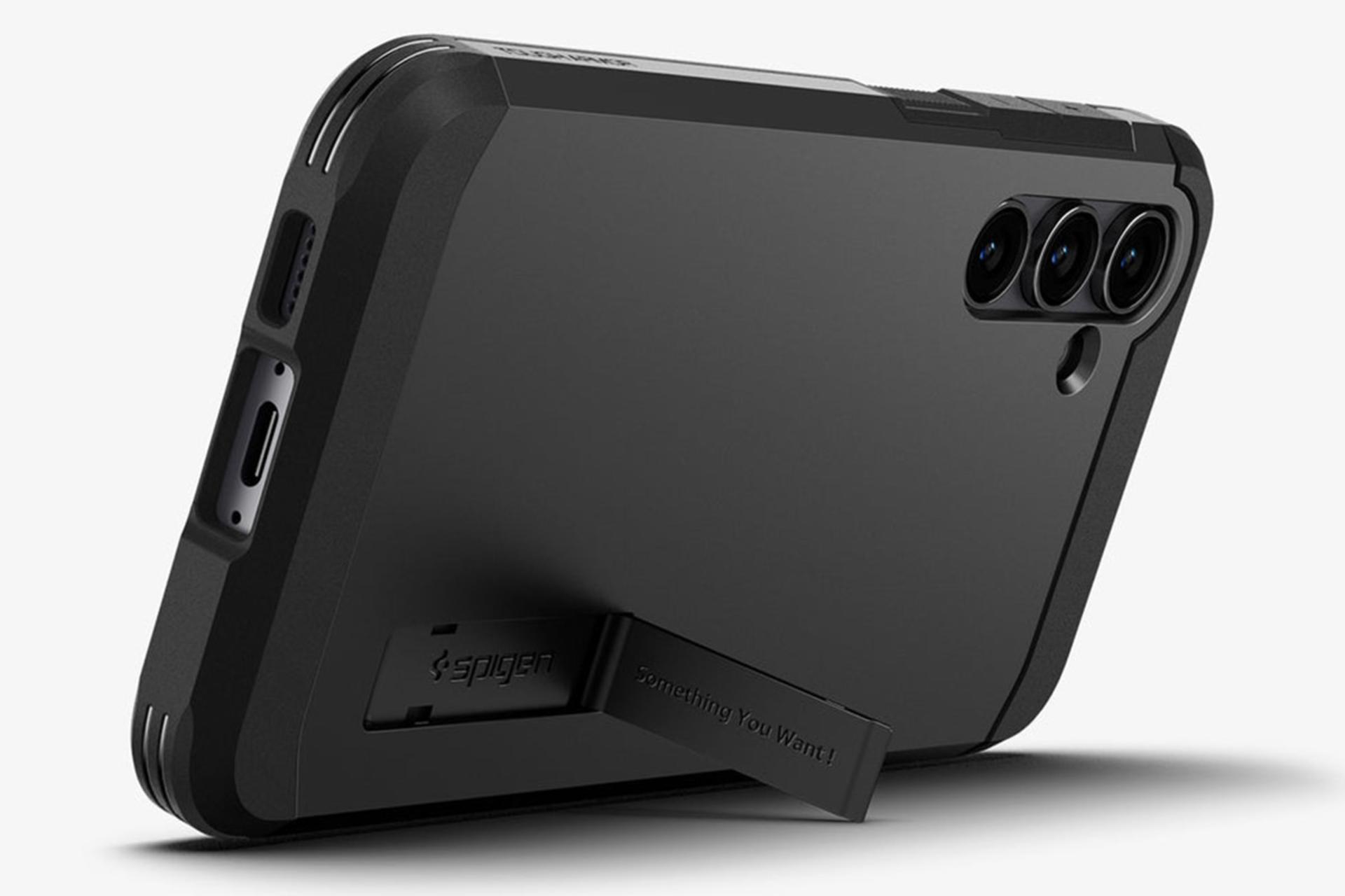 قاب گوشی اسپیگن Spigen Tough Armor Samsung Galaxy S23 FE نمای هولدر