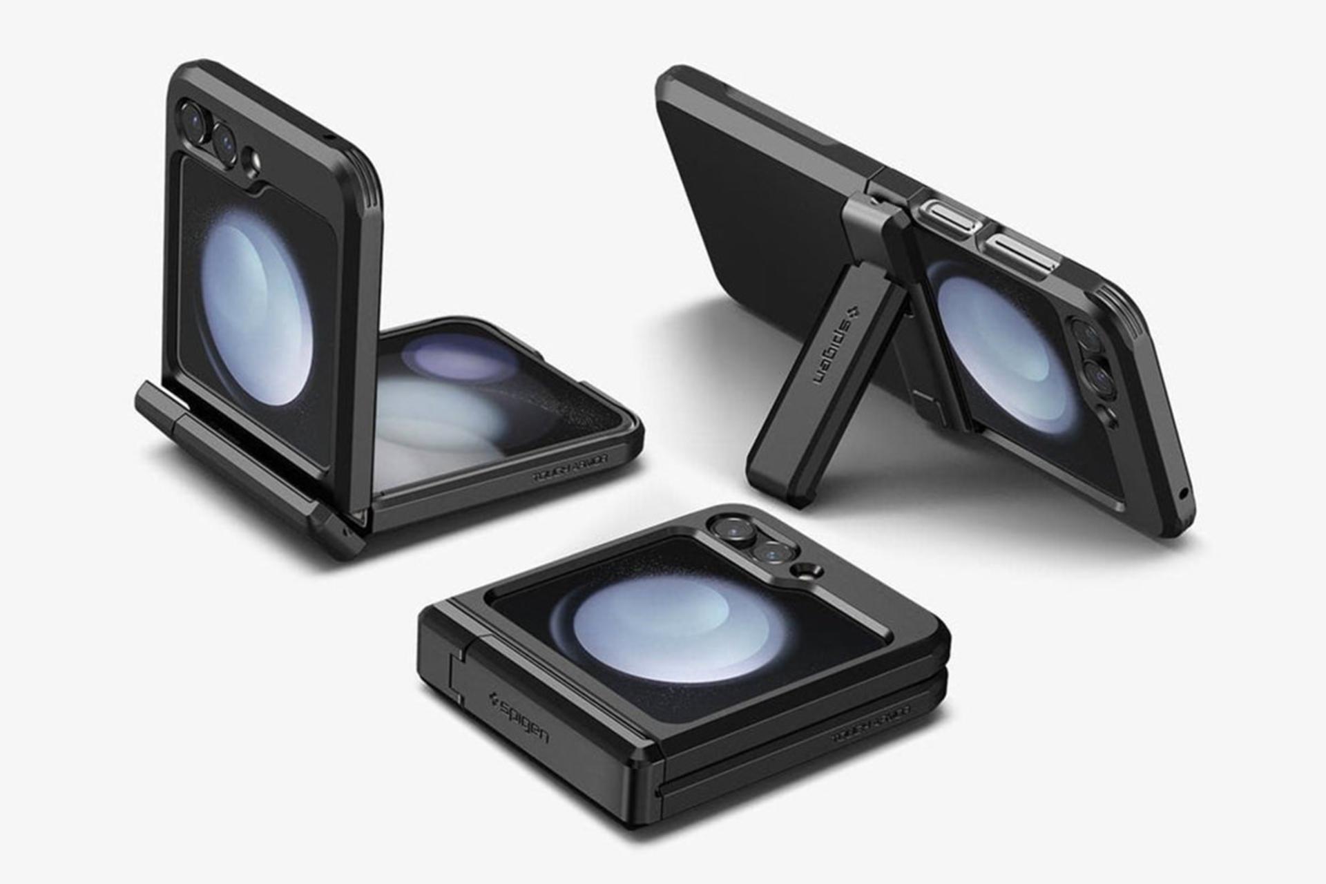 قاب گوشی اسپیگن Spigen Tough Armor Pro Samsung Galaxy Z Flip5 روی گوشی