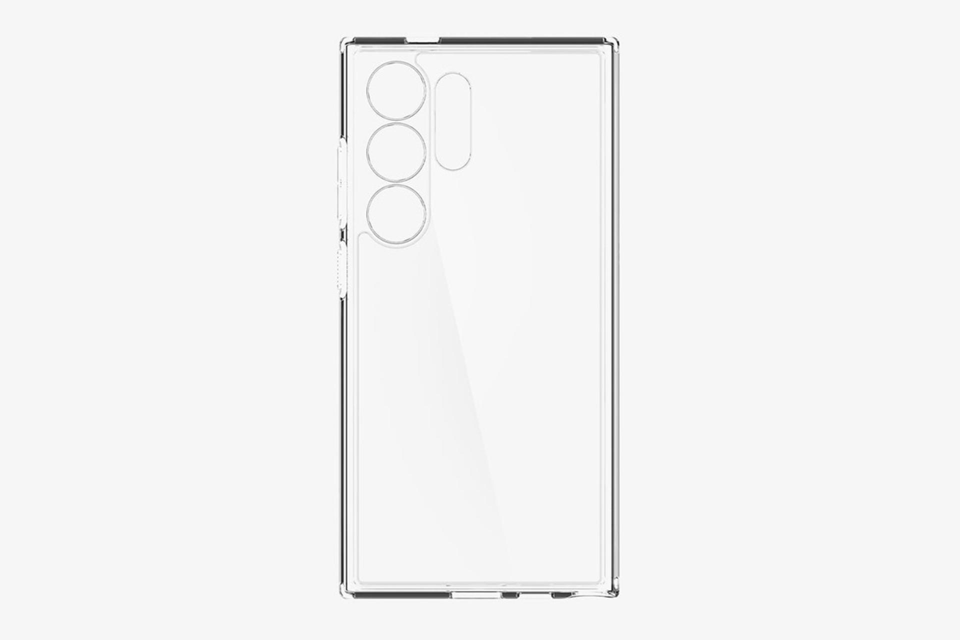 قاب گوشی اسپیگن Spigen Ultra Hybrid Samsung Galaxy S24 Ultra شفاف نمای پشت