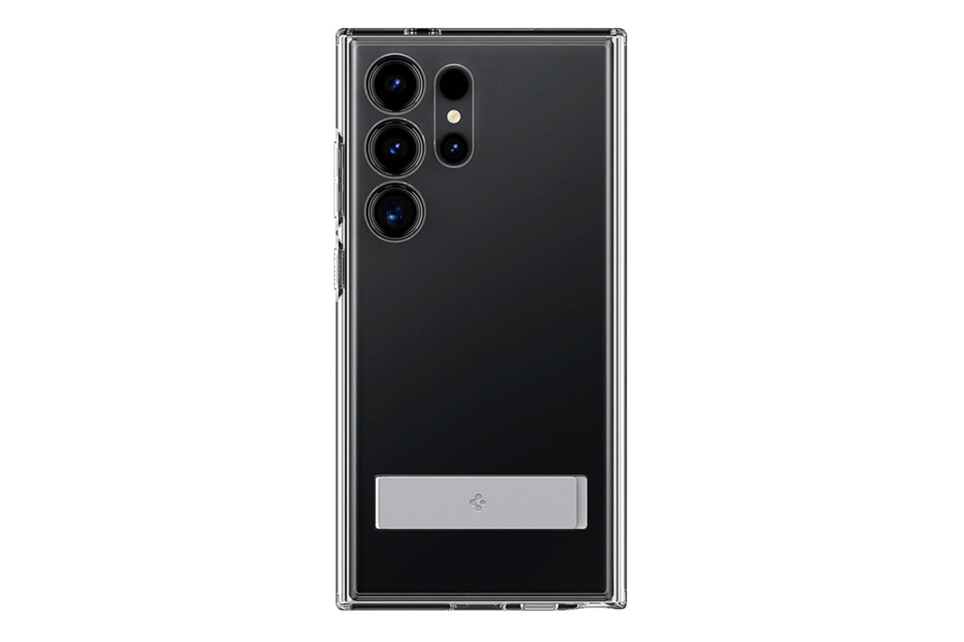 مرجع متخصصين ايران قاب موبايل اسپيگن Spigen Ultra Hybrid S Samsung Galaxy S24 Ultra نماي پشت روي موبايل