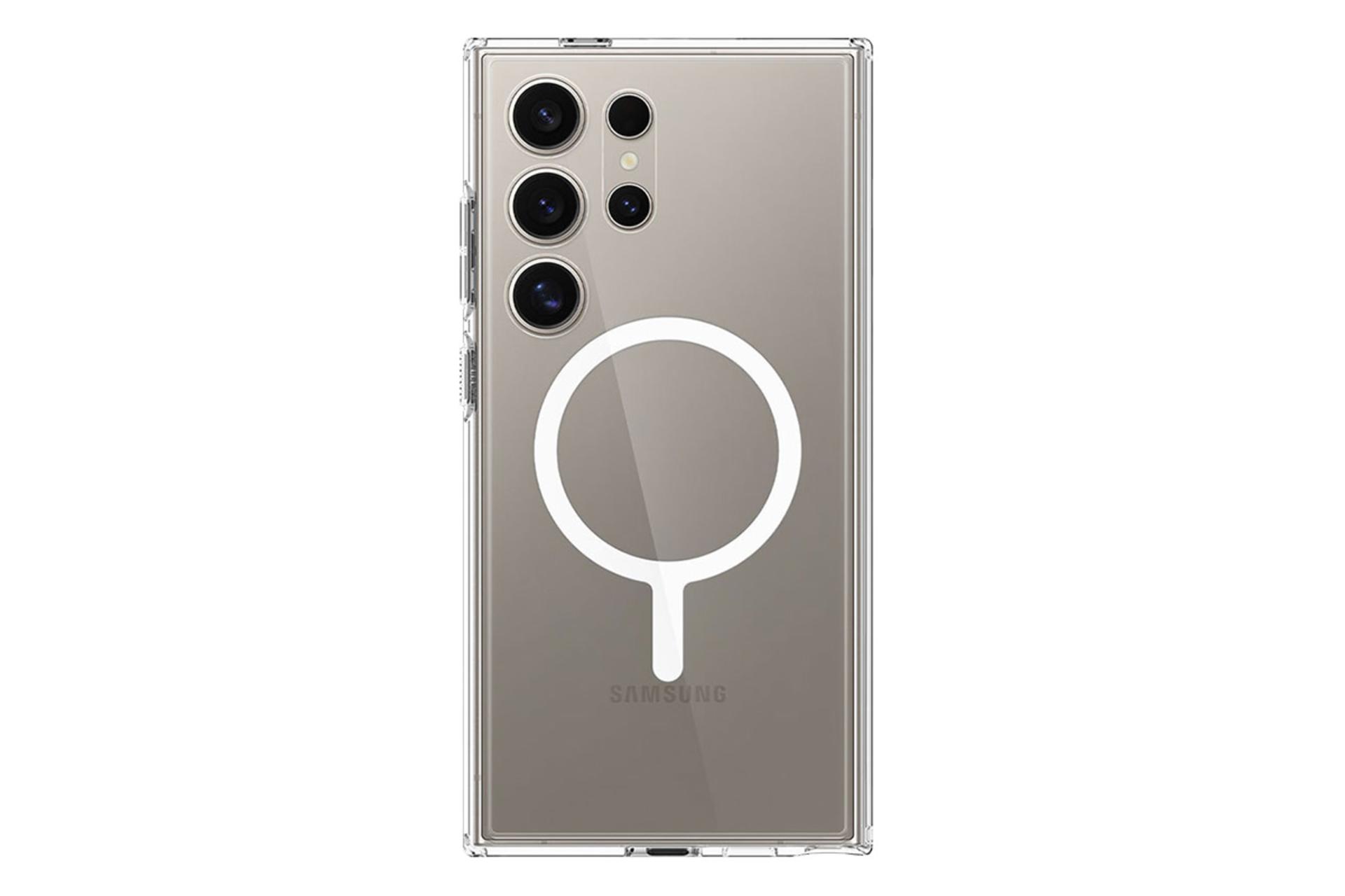 قاب گوشی اسپیگن Spigen Ultra Hybrid Metal Ring Samsung Galaxy S24 Ultra نمای پشت