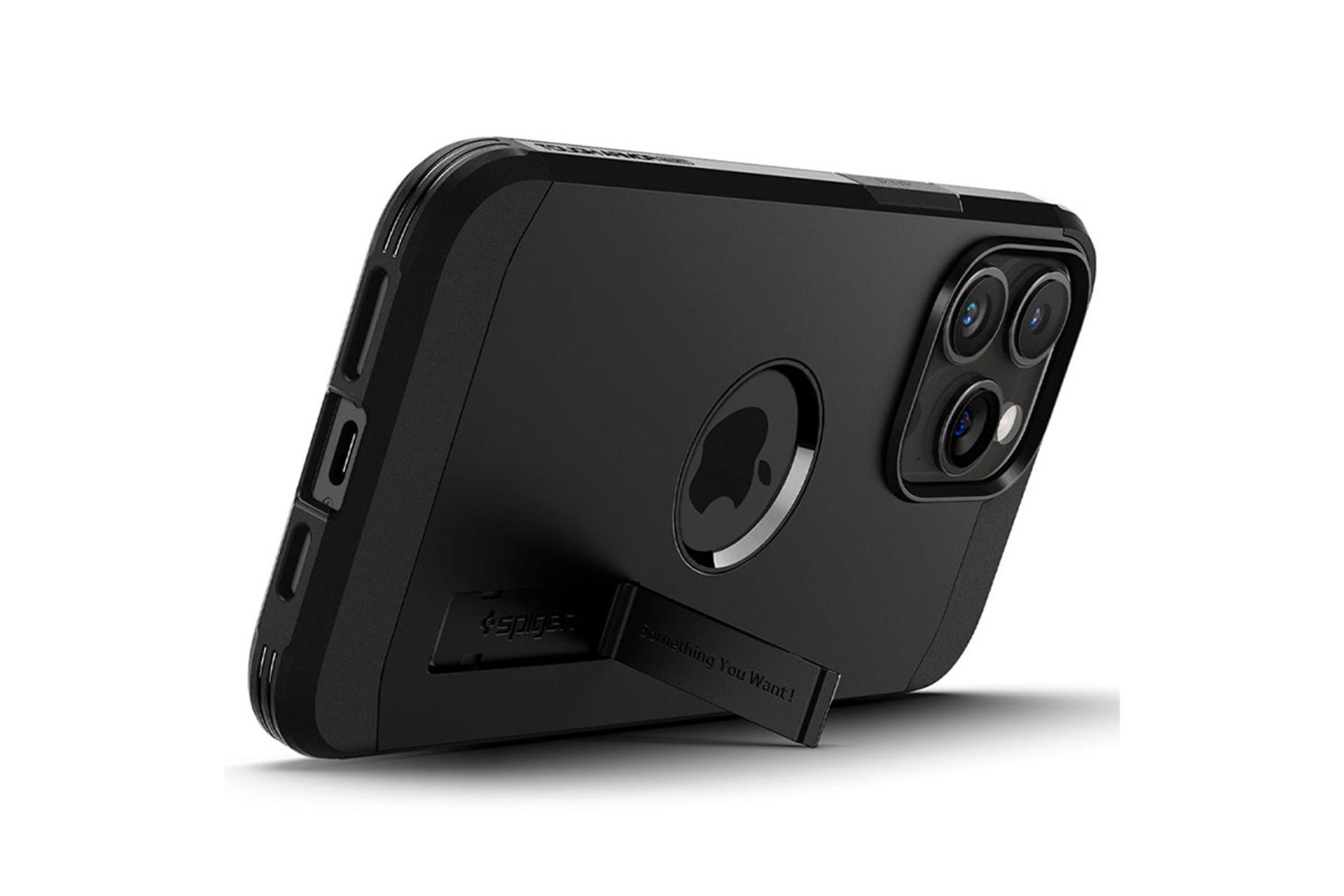 قاب گوشی اسپیگن Spigen Tough Armor MagFit Apple iPhone 15 Pro Max نمای هولدر